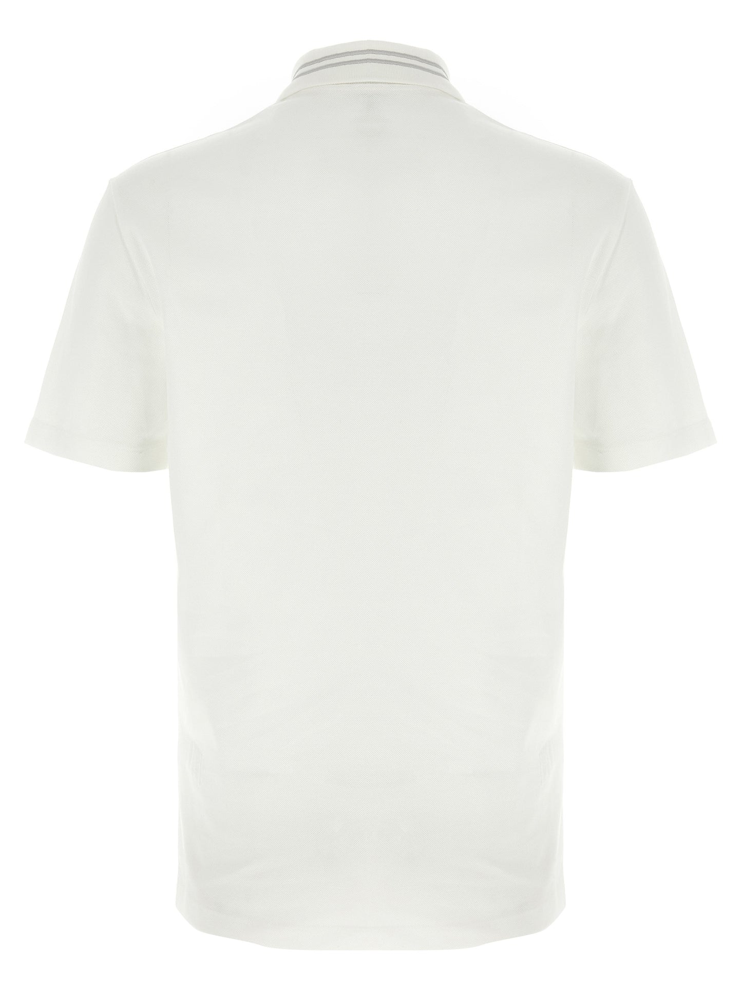White Cotton Polo Shirt