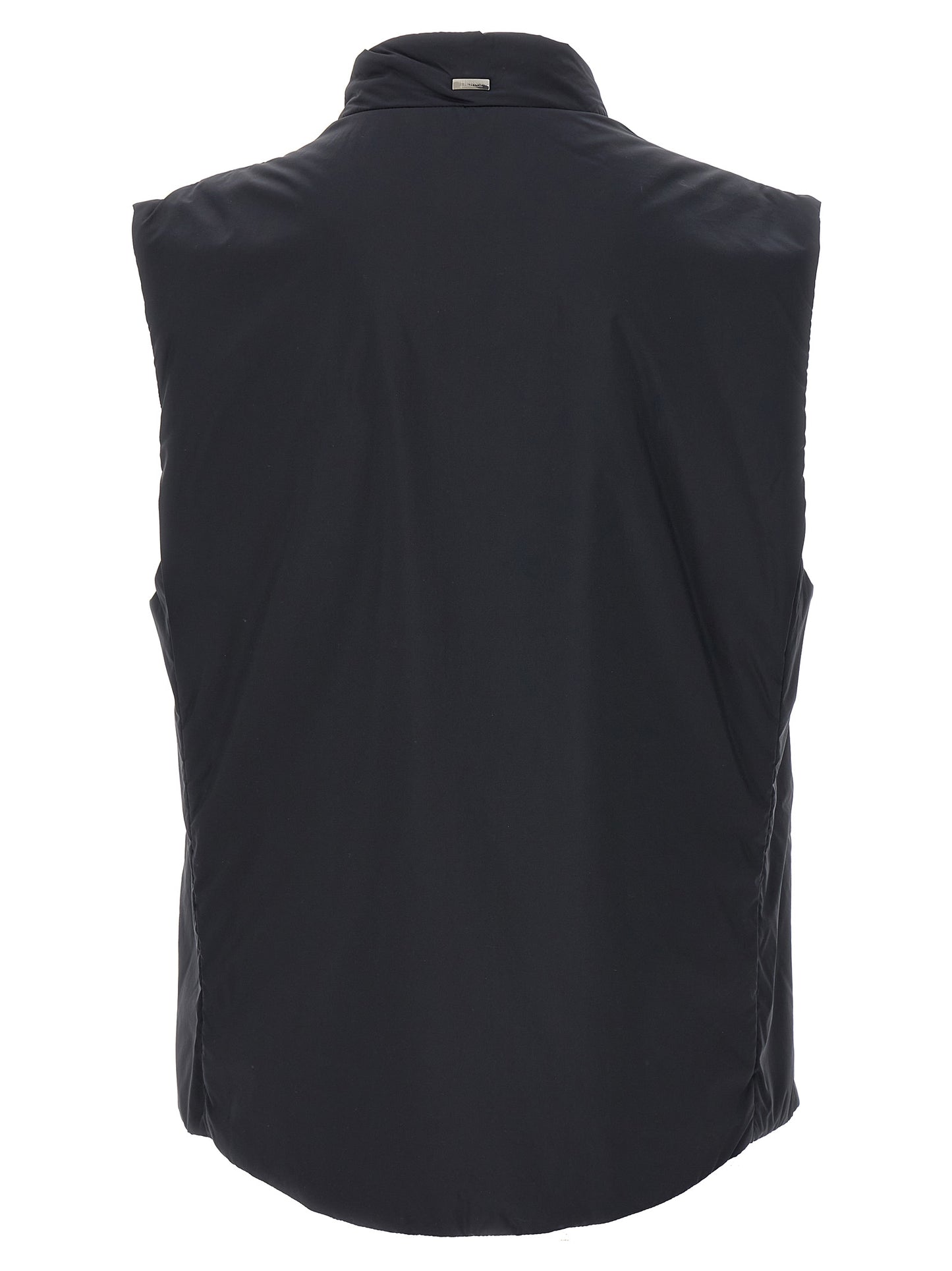 Black Polyamide Sleeveless Jacket