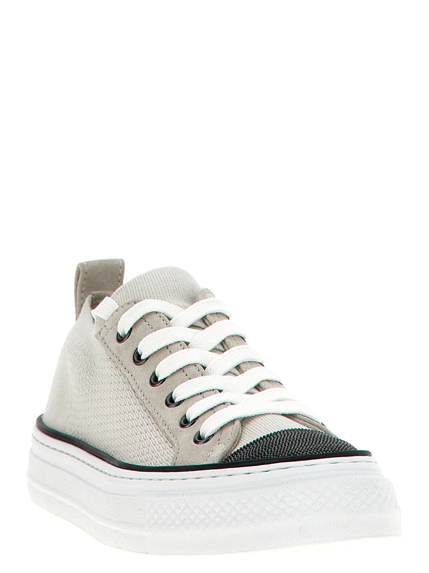 Multicolor Cotton Low Top Sneakers