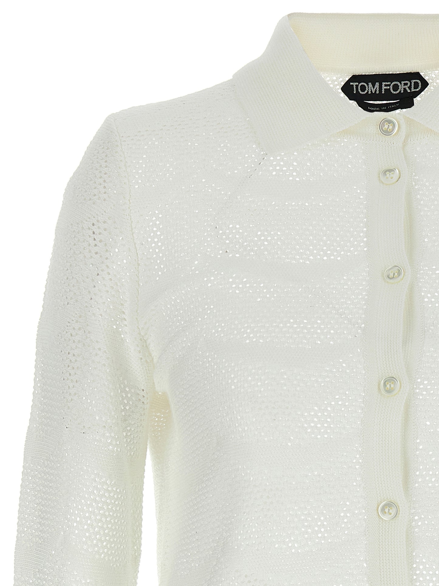 White Cotton Cardigan