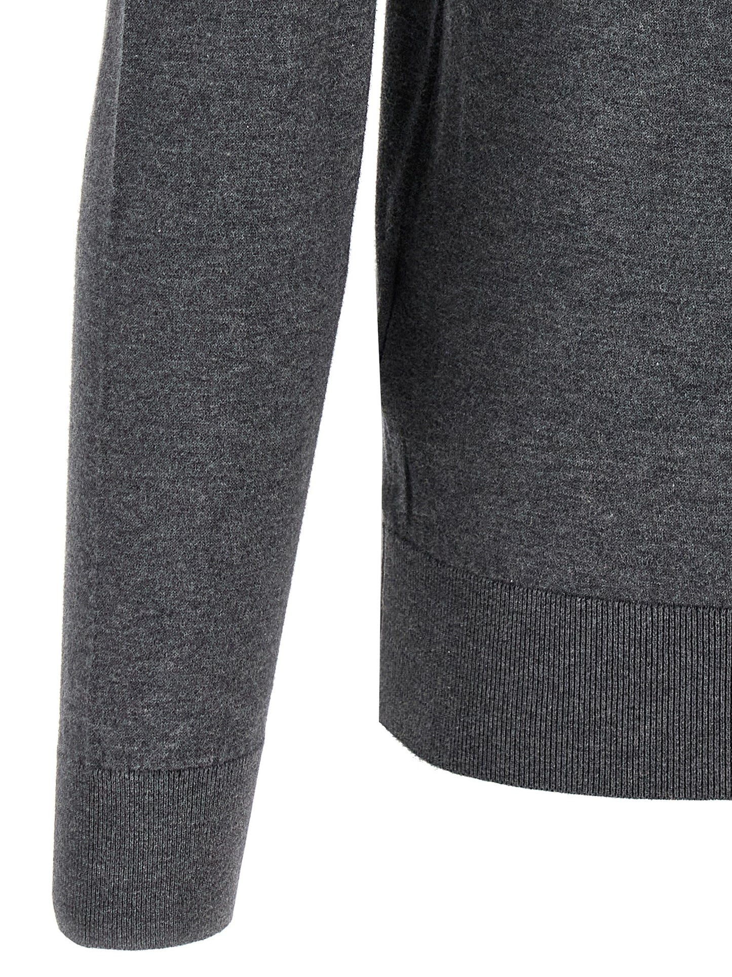 Gray Cotton Cardigan