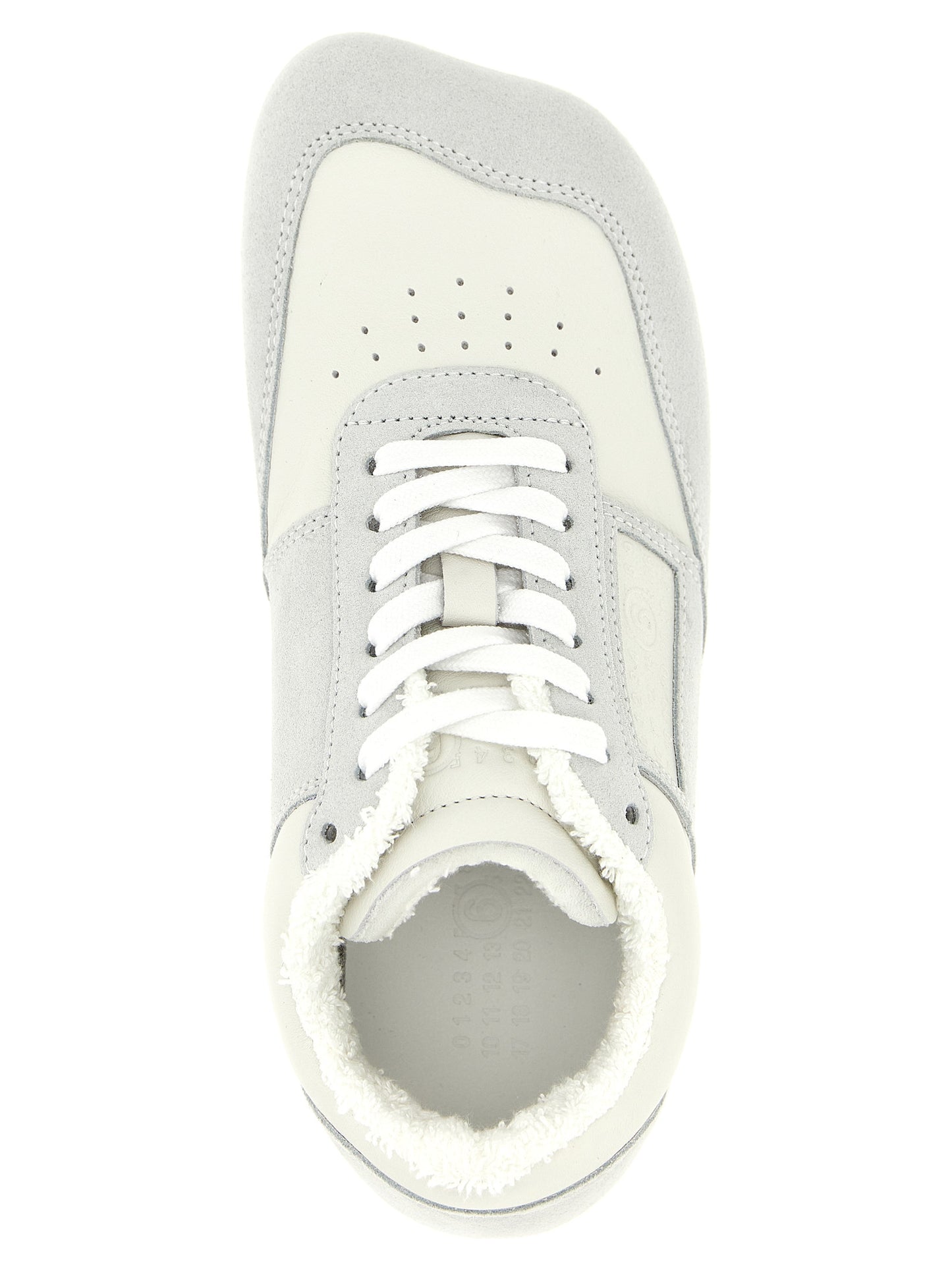Gray Calfskin Athletic Sneakers