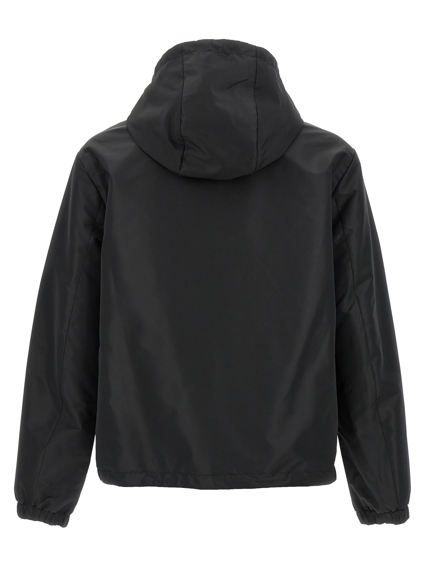 Black Polyester Shell Jacket
