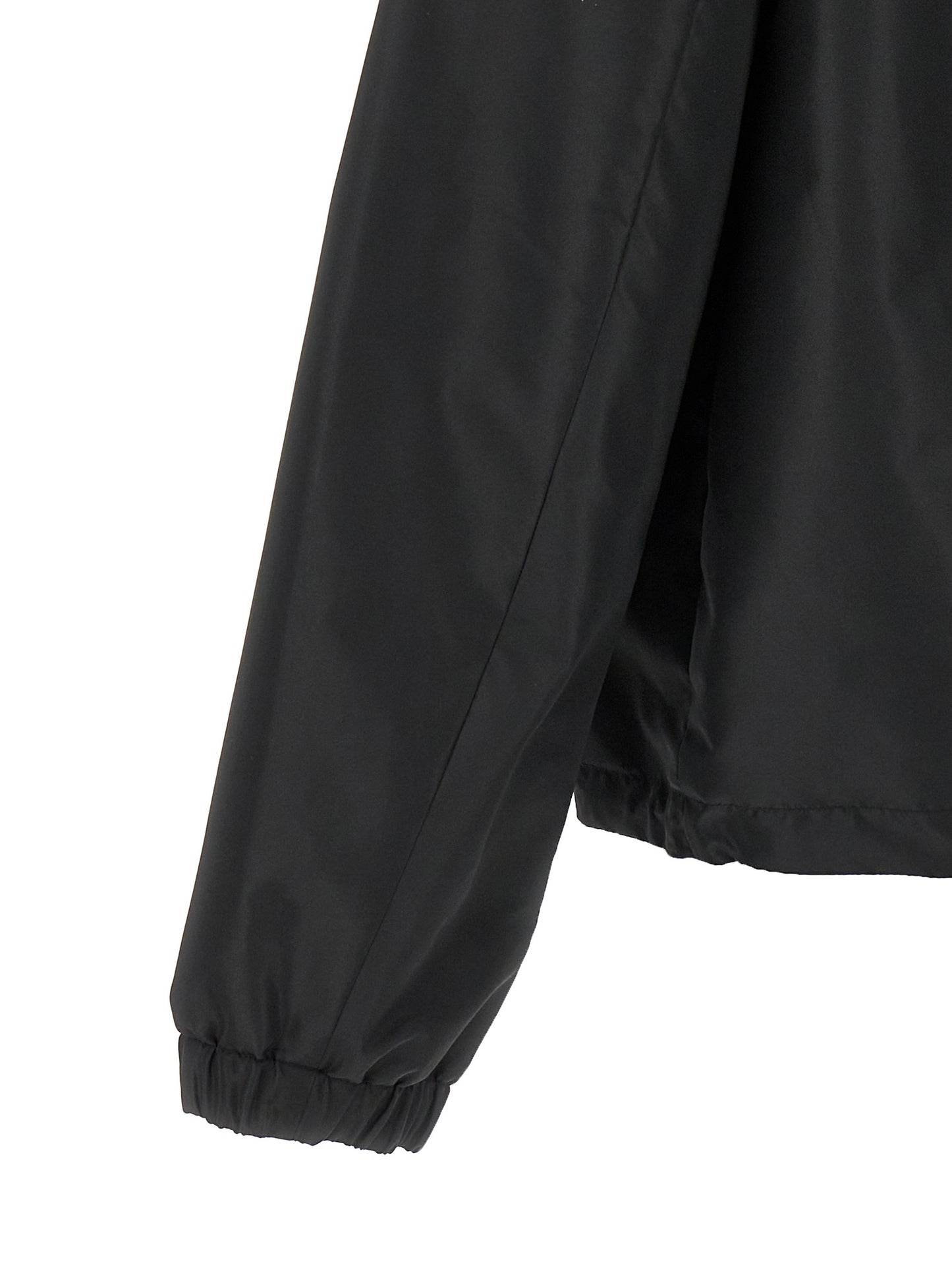 Black Polyester Shell Jacket