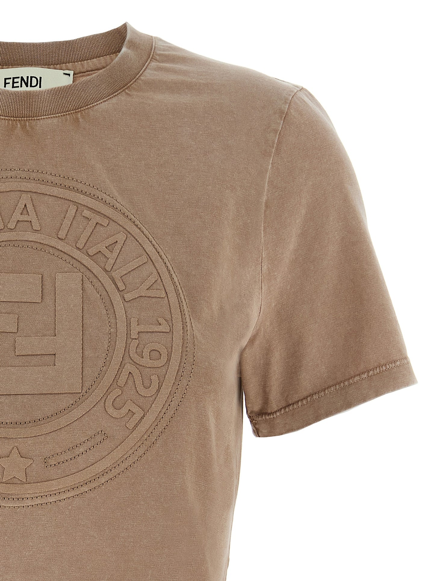 Brown Cotton T-Shirt