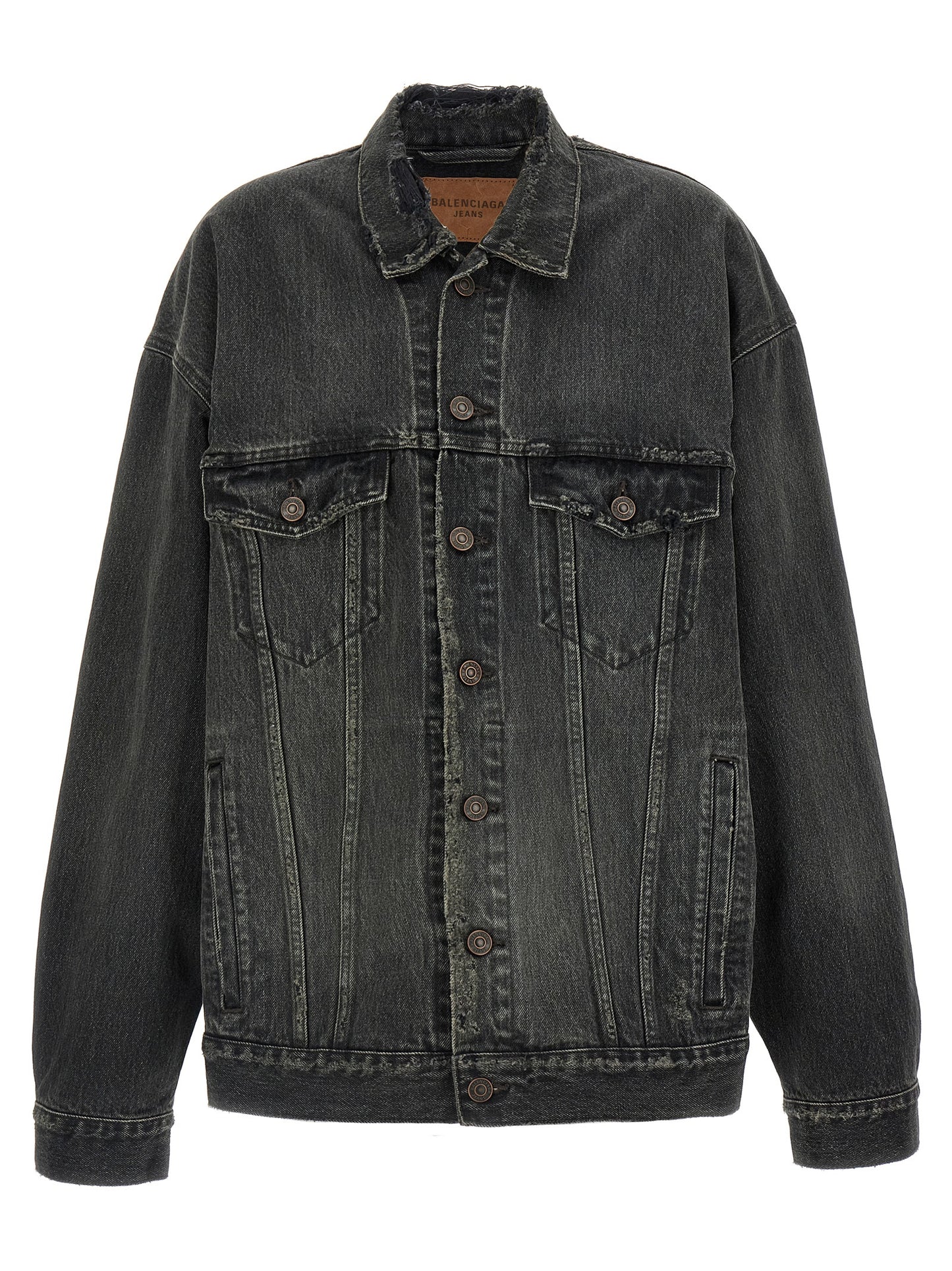 Gray Cotton Denim Jacket