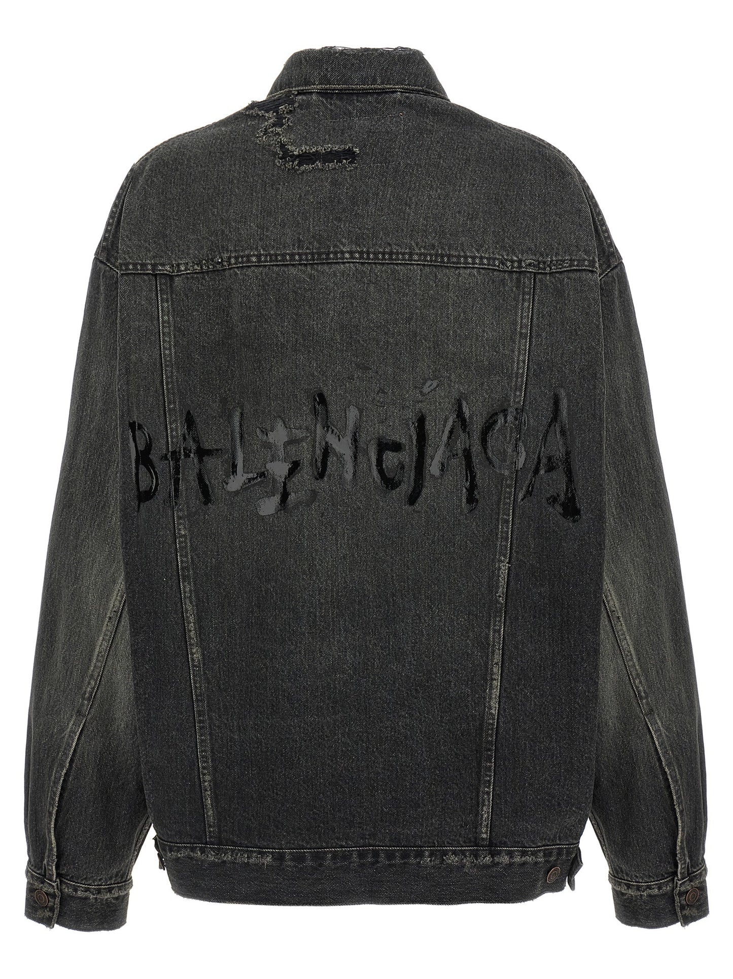 Gray Cotton Denim Jacket