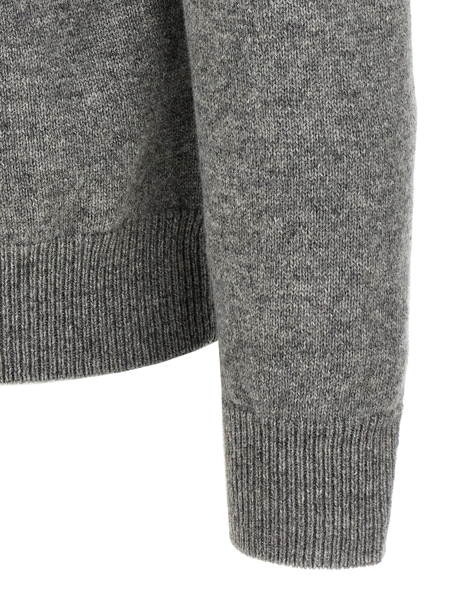 Gray Virgin Wool Cardigan
