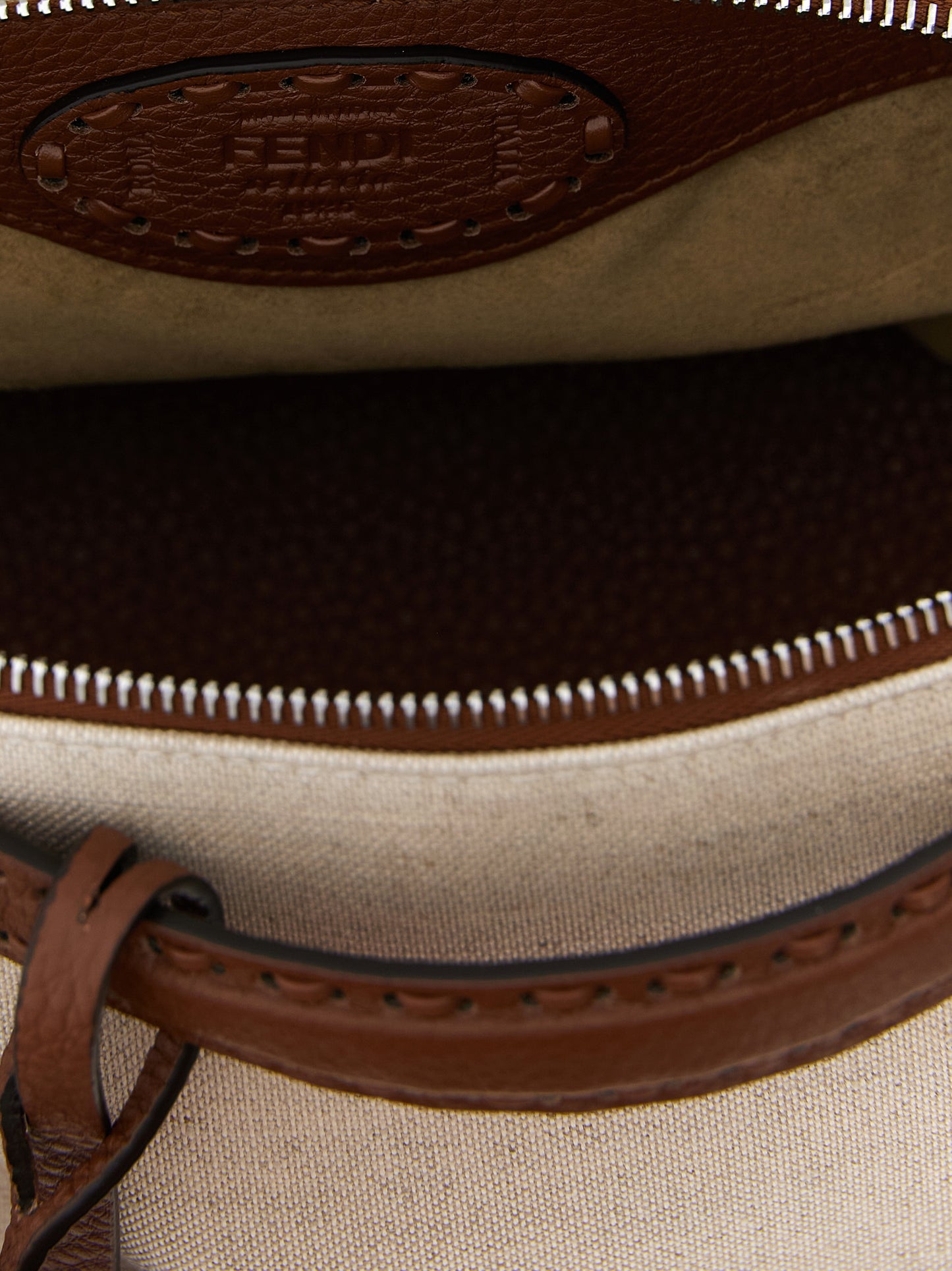 Beige Polyethylene Handbag