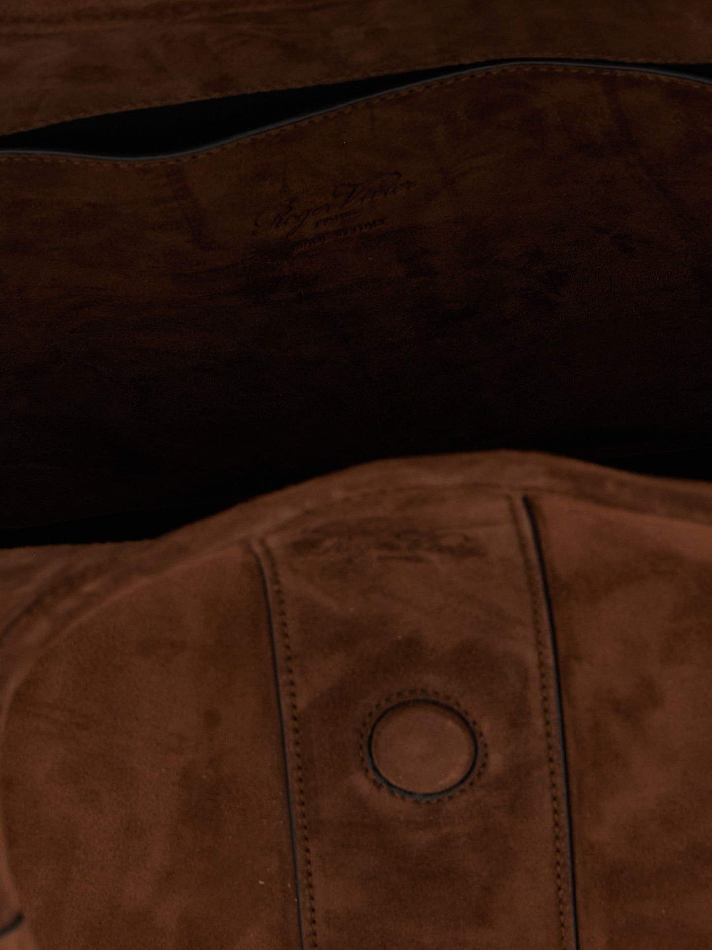 Brown Goatskin Tote Bag