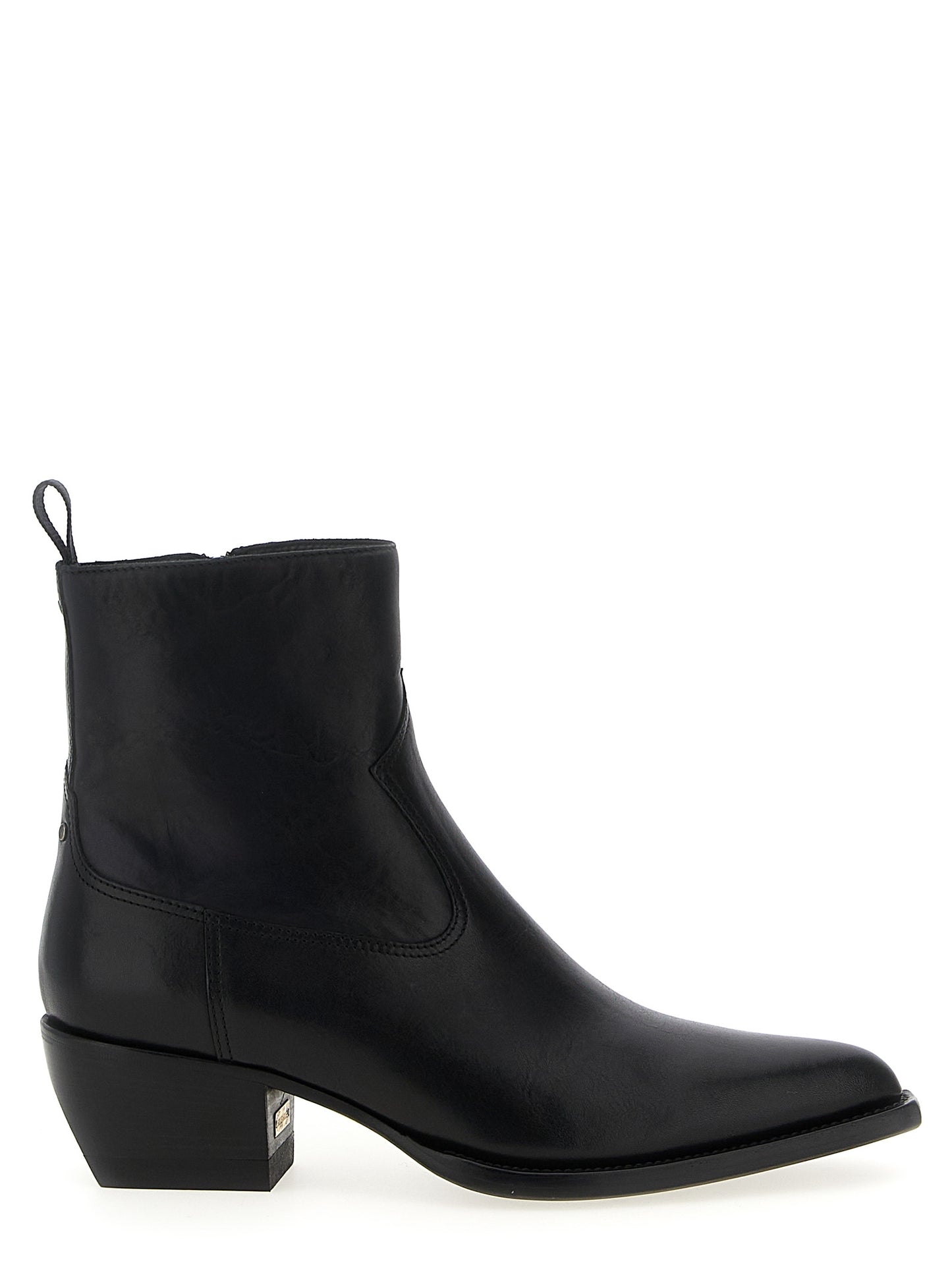 Black Cowhide Chelsea Boots