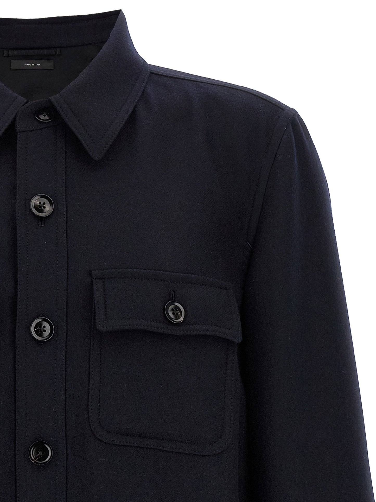 Blue Wool Blouse