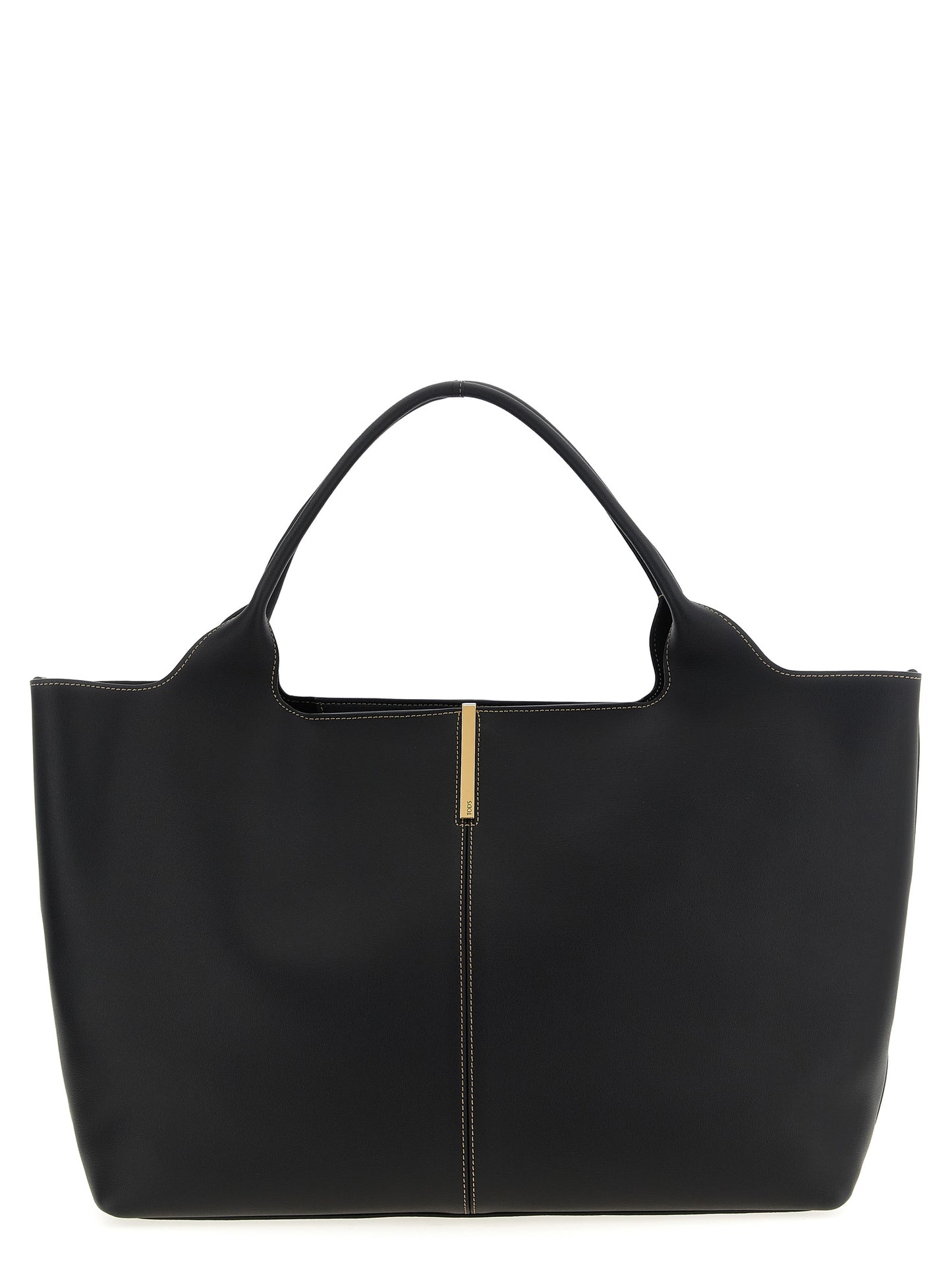 Black Calfskin Tote Bag