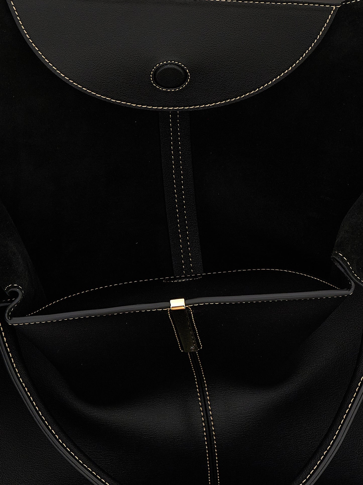 Black Calfskin Tote Bag