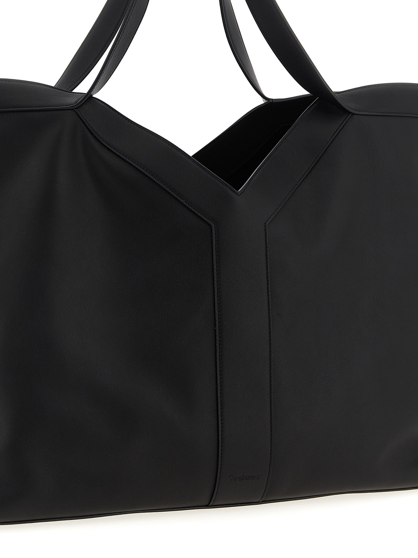 Black Calfskin Tote Bag