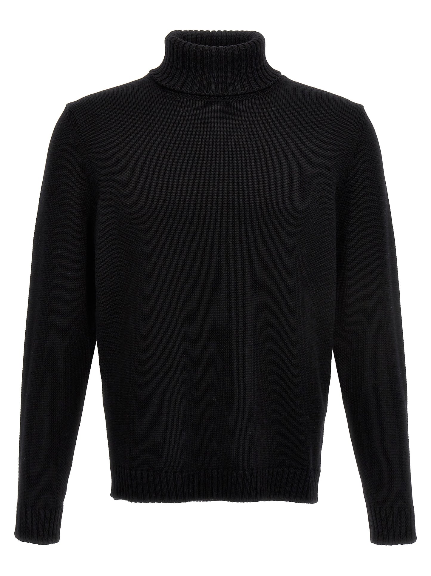 Black Virgin Wool Cardigan