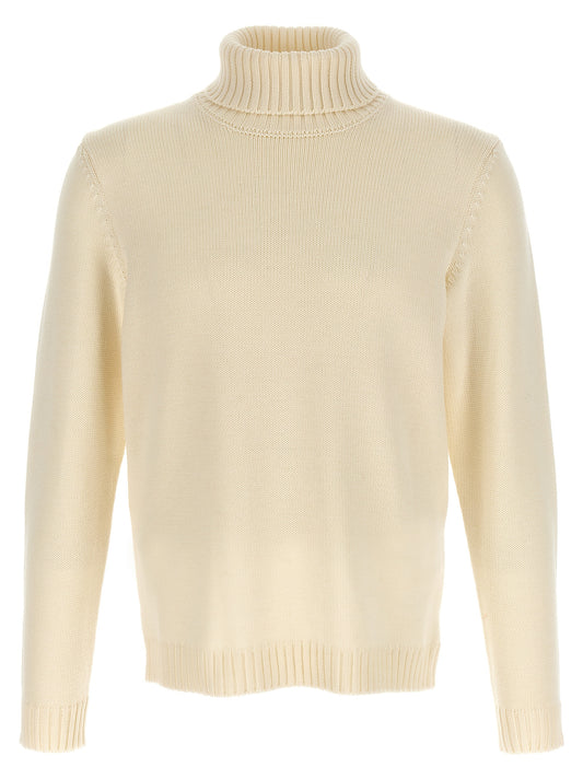 White Virgin Wool Cardigan