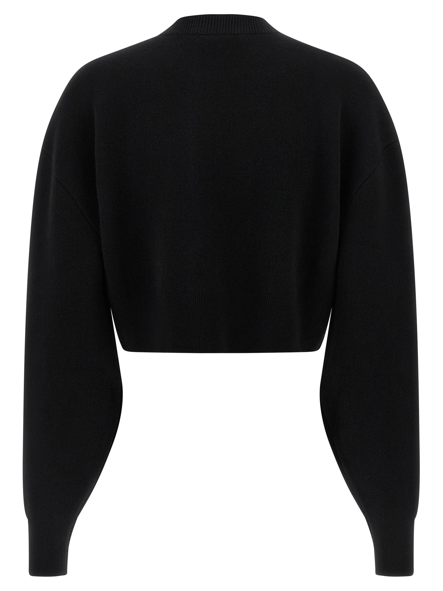 Black Virgin Wool Cardigan
