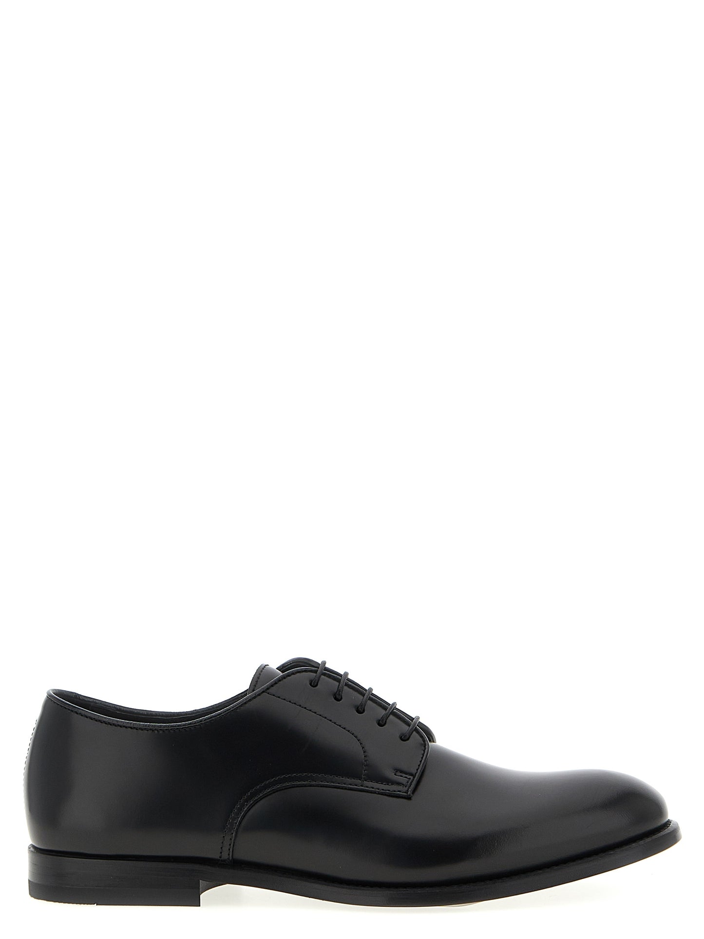 Black Calfskin Oxfords And Derbies