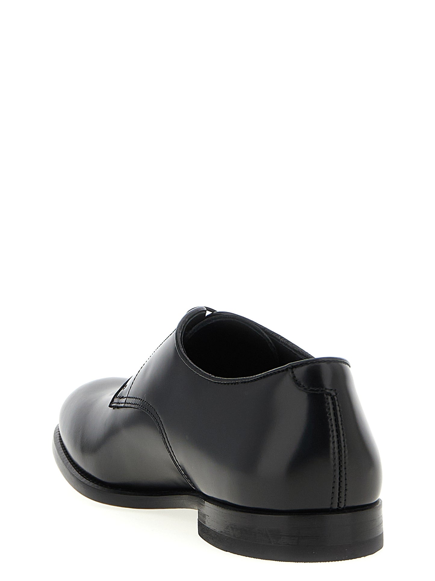 Black Calfskin Oxfords And Derbies