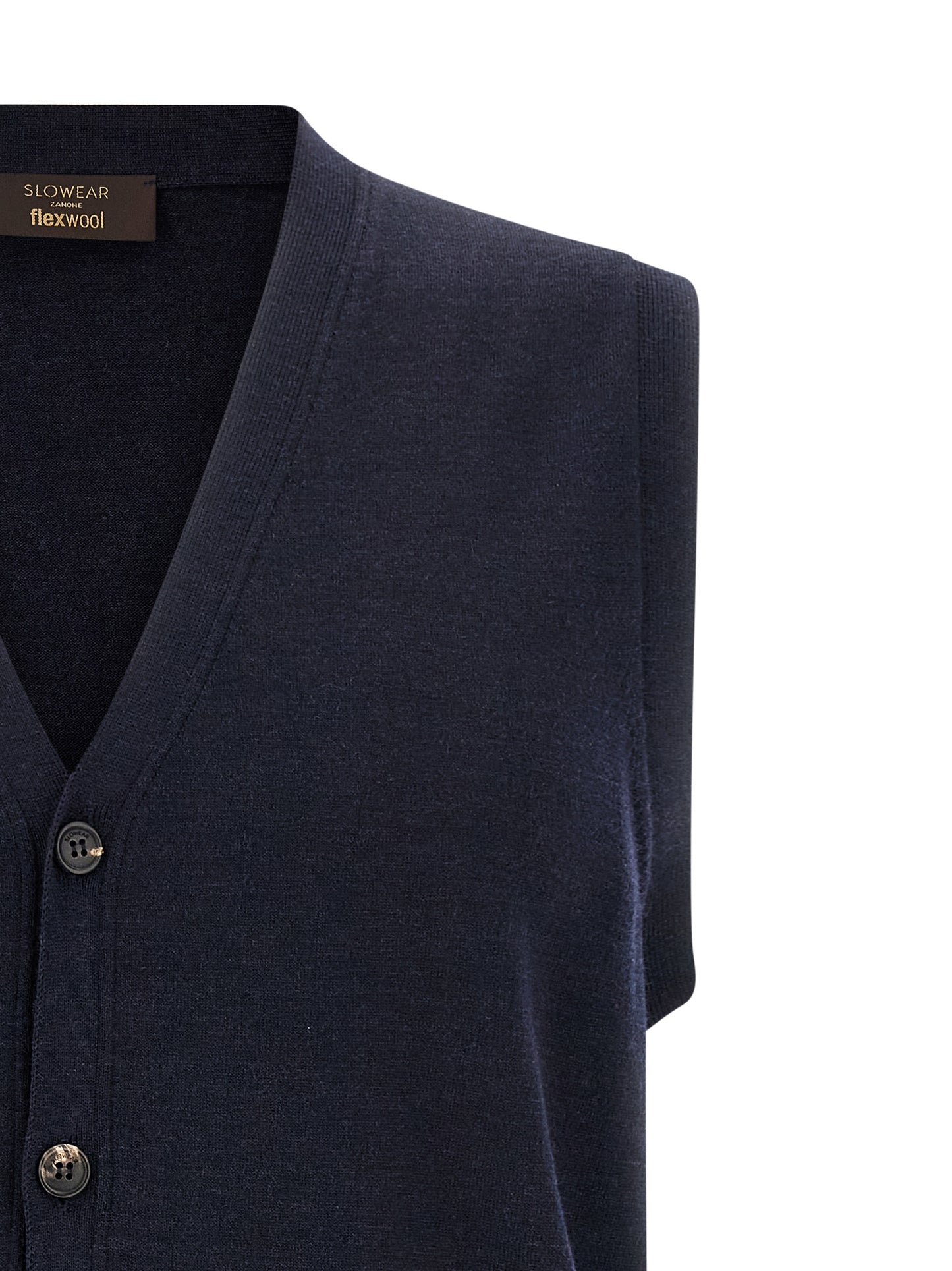 Blue Virgin Wool Cardigan