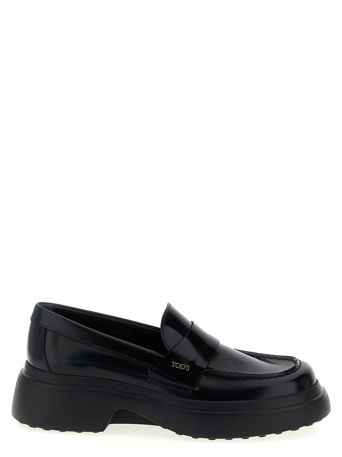 Black Calfskin Slip-On Loafers