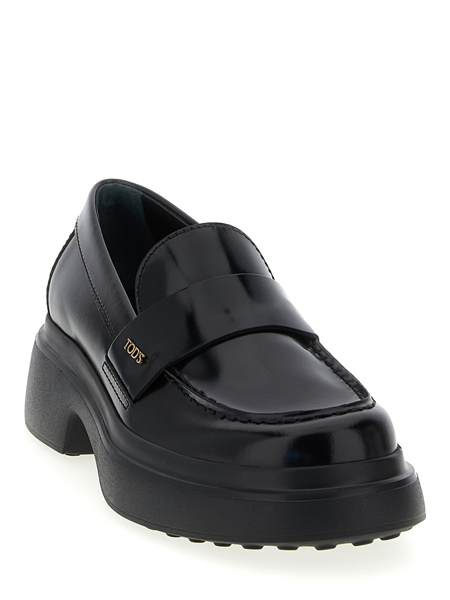 Black Calfskin Slip-On Loafers