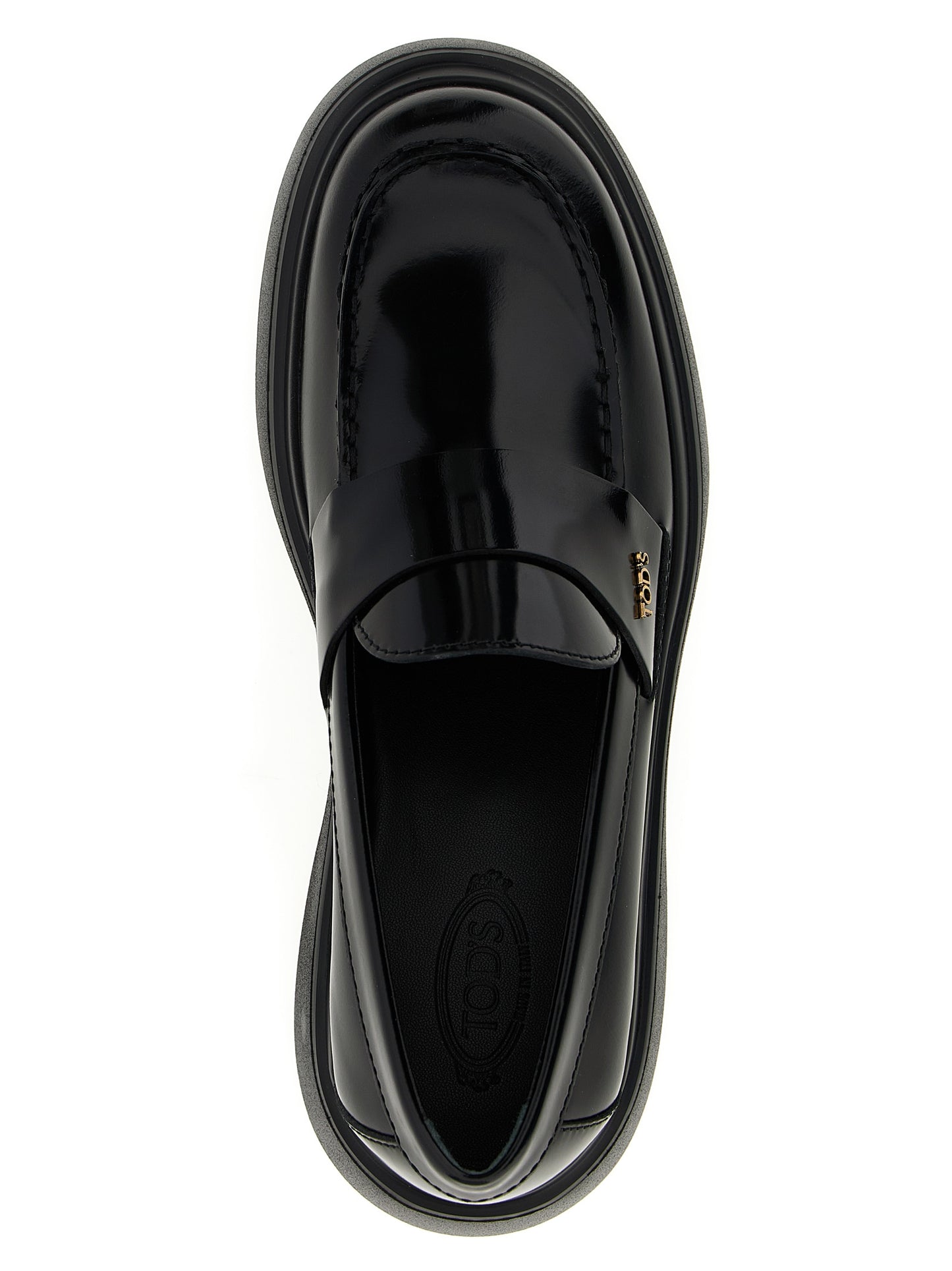 Black Calfskin Slip-On Loafers