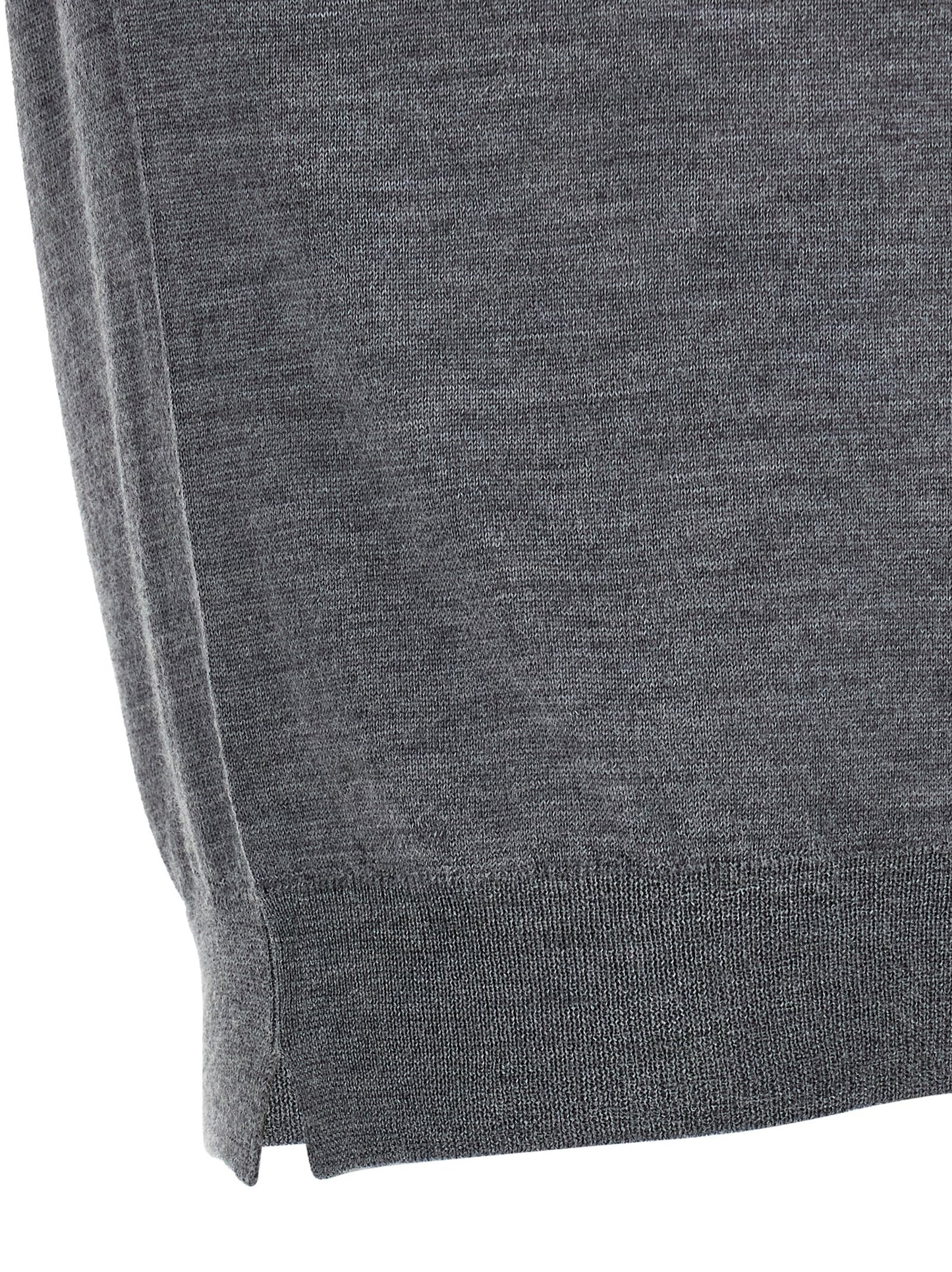 Gray Virgin Wool Cardigan