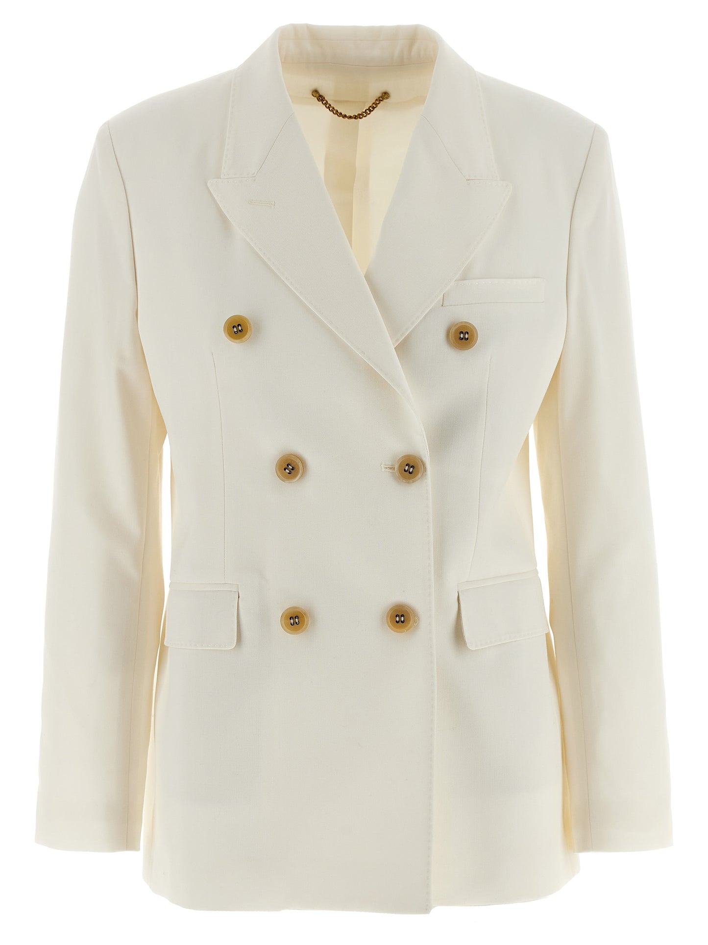 White Polyester Blazer