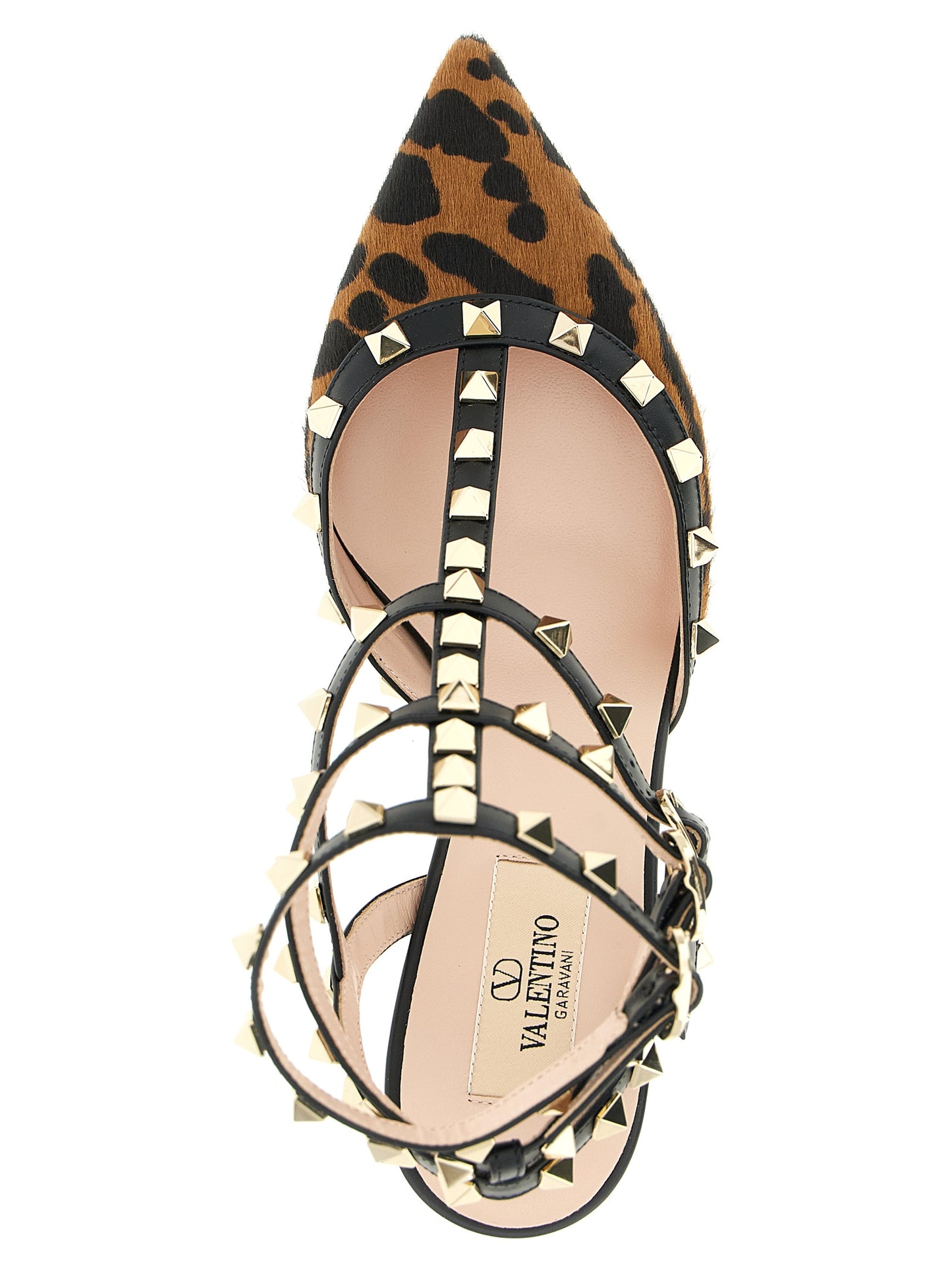Multicolor Calfskin Mid Heel Pumps