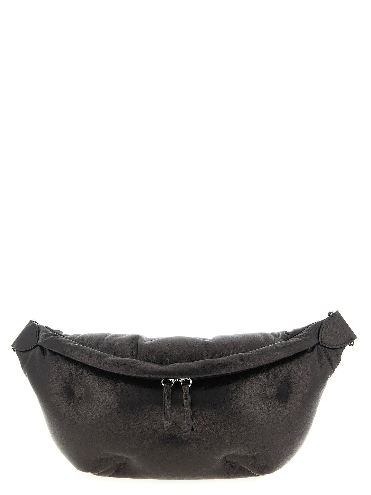 Black Lambskin Crossbody Bag