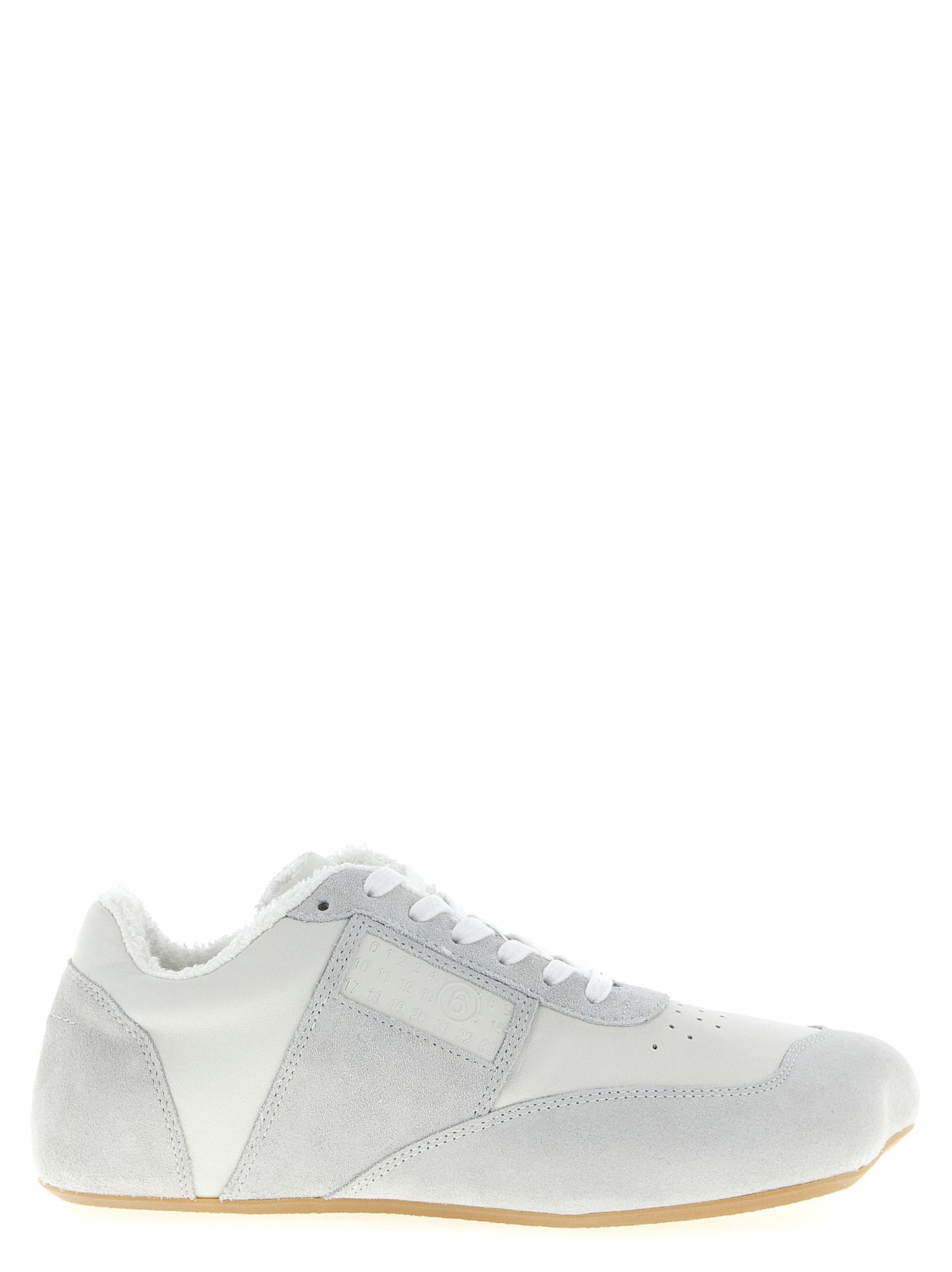 White Calfskin Athletic Sneakers