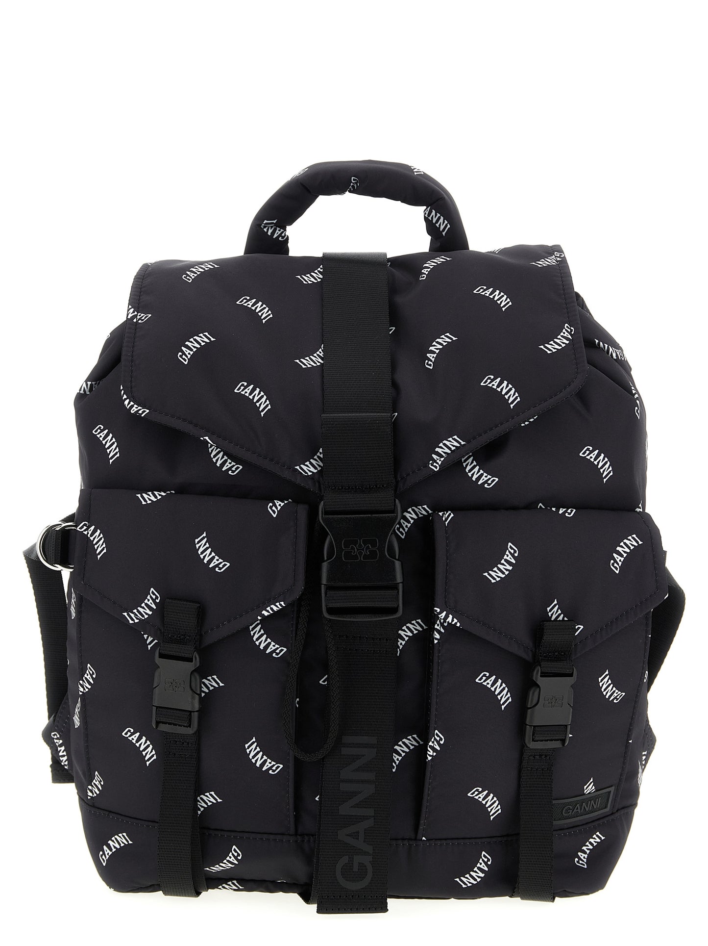 Black Polyester Backpack