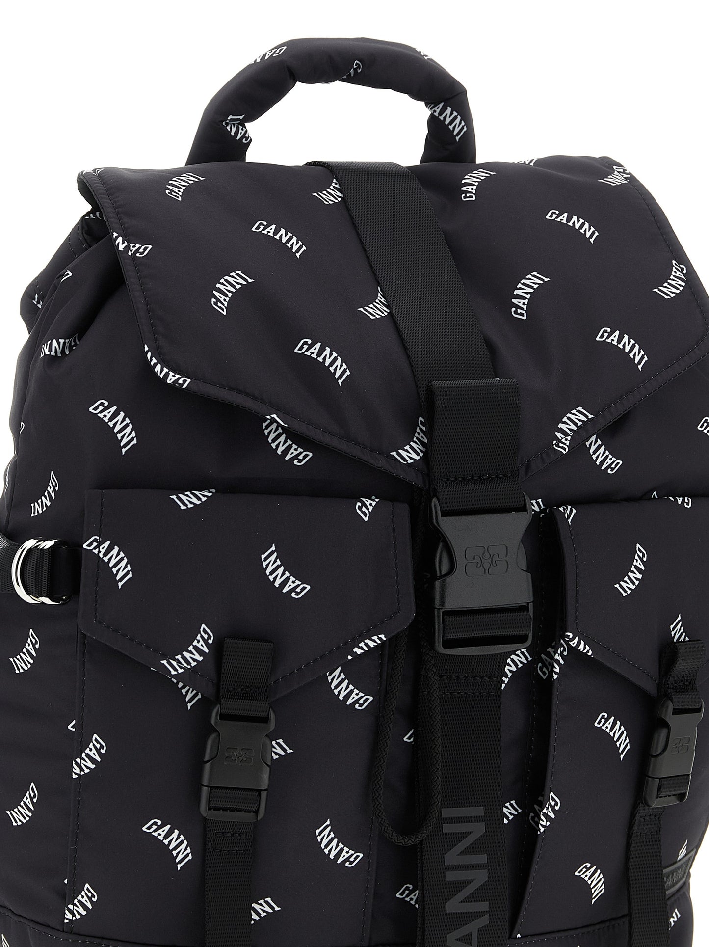 Black Polyester Backpack