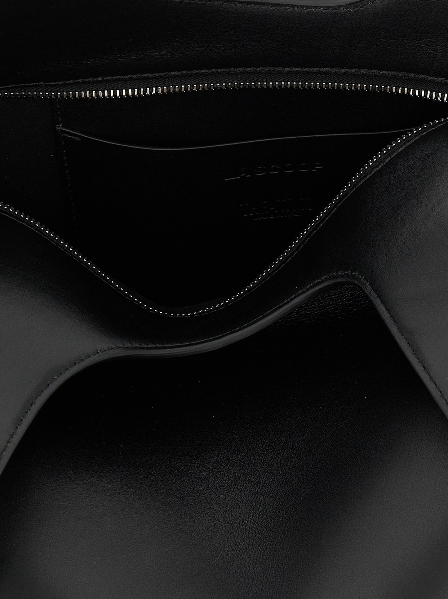 Black Calfskin Shoulder Bag