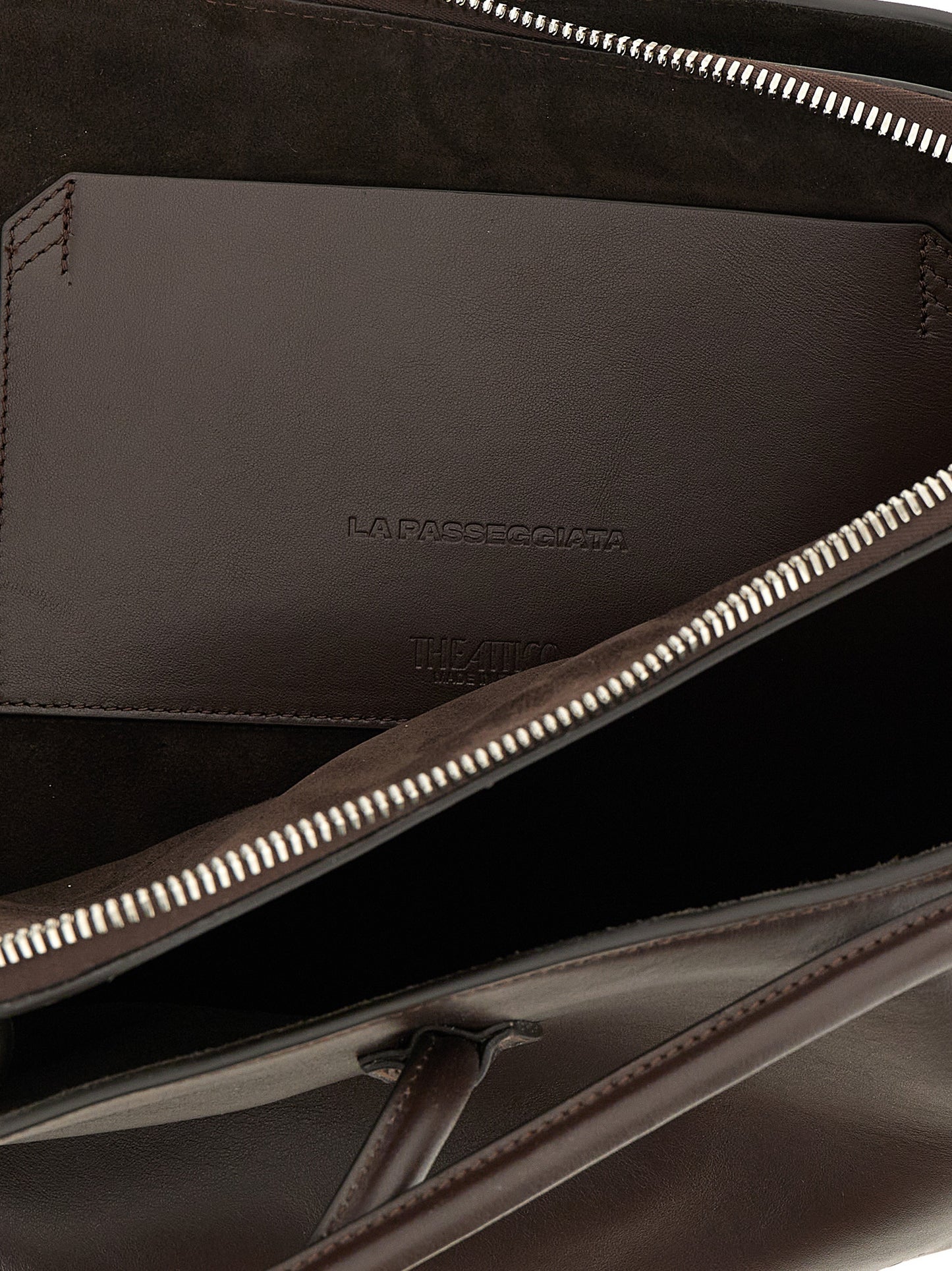 Brown Calfskin Shoulder Bag