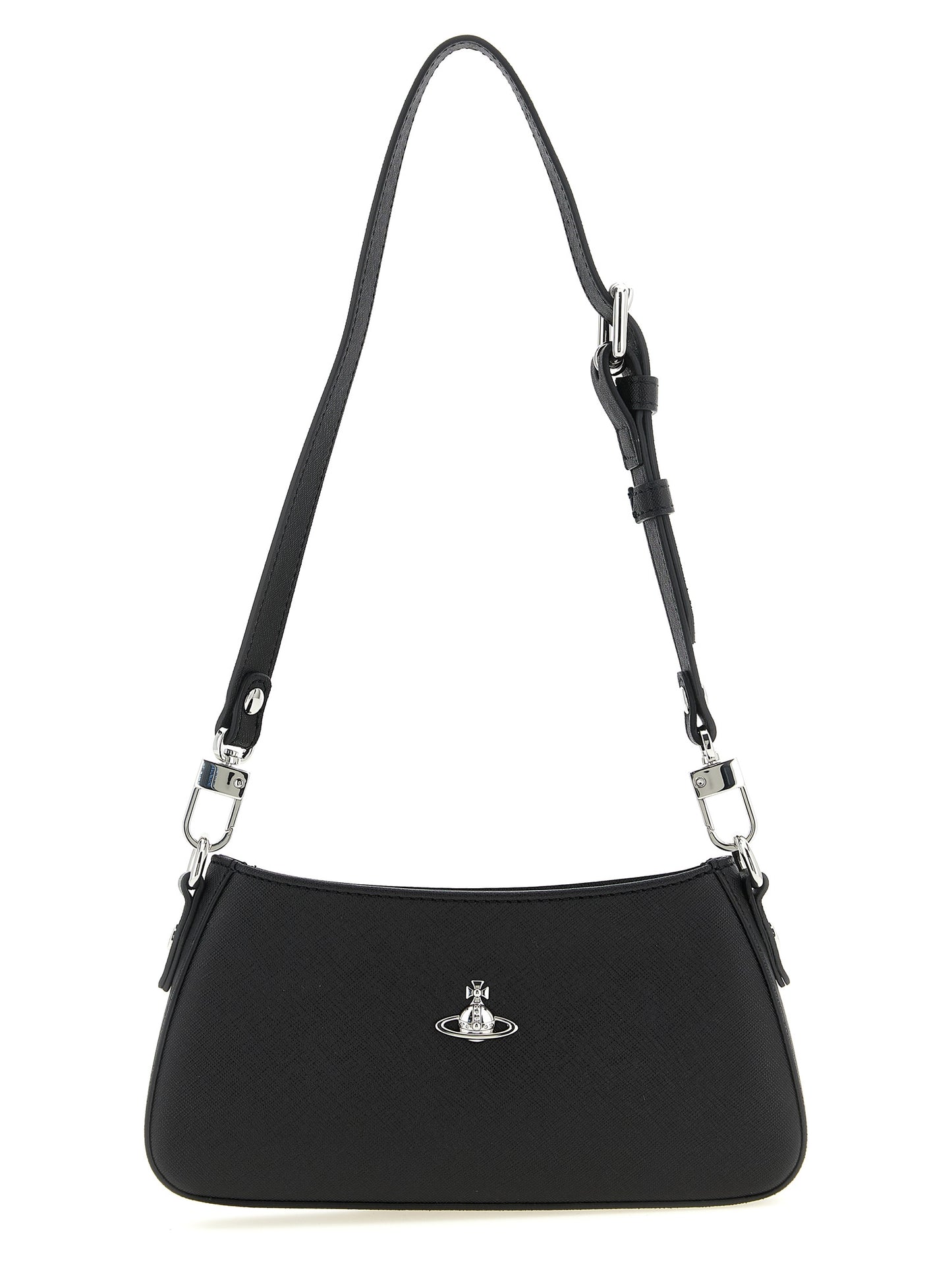 Black Polyethylene Shoulder Bag