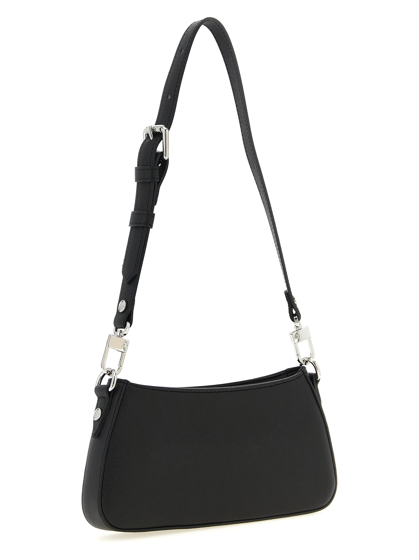 Black Polyethylene Shoulder Bag