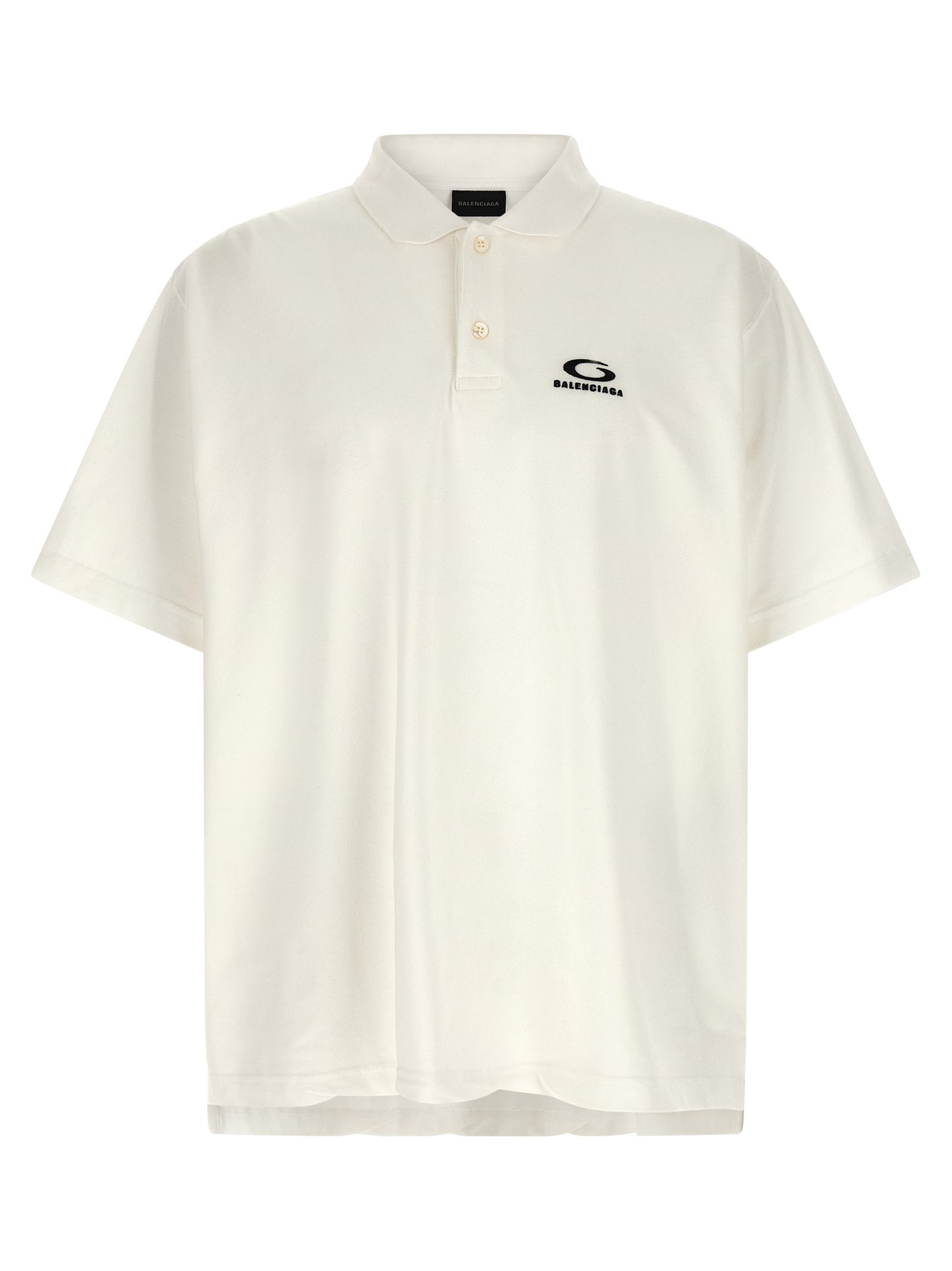 White Cotton Polo Shirt