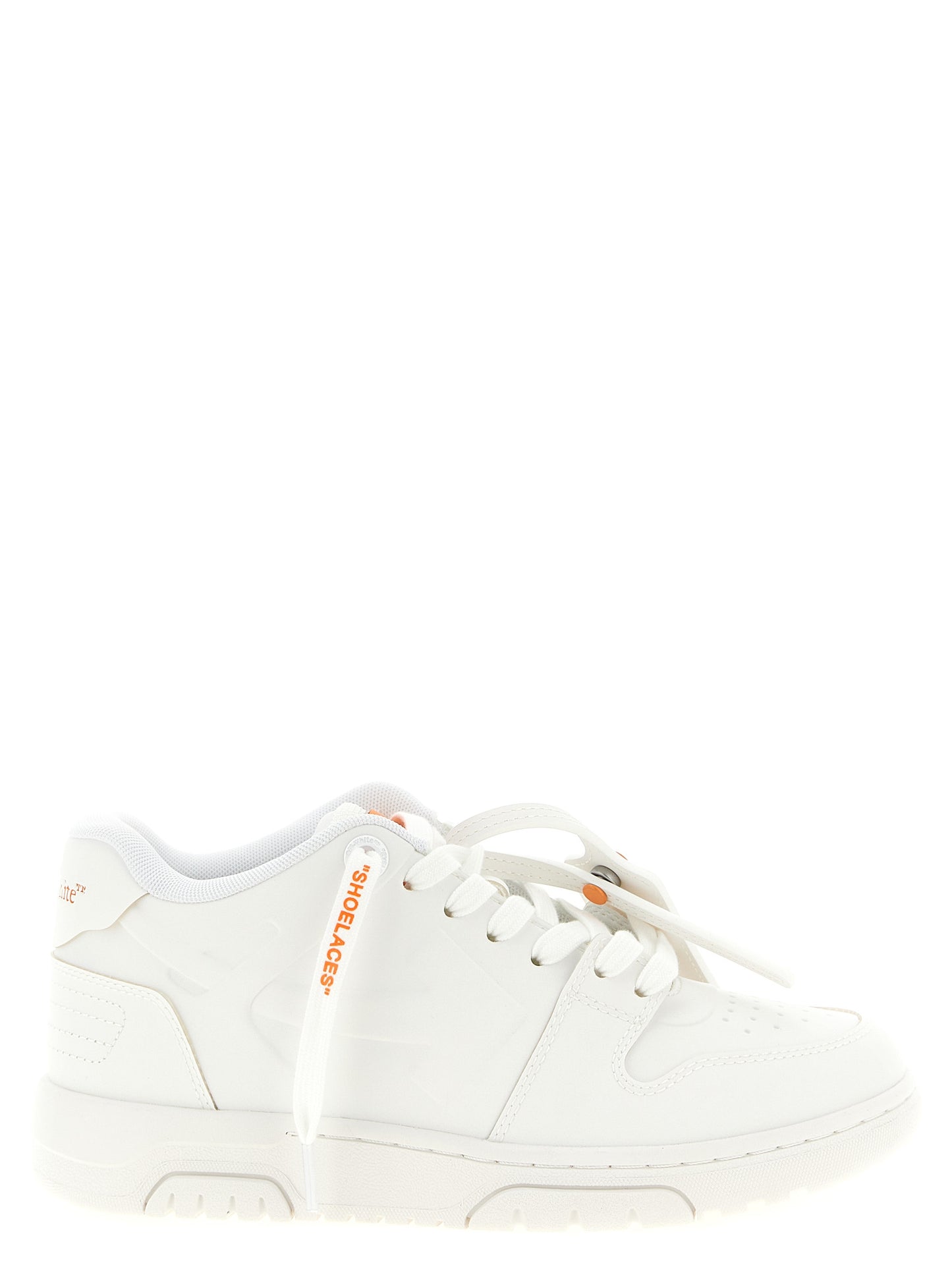 Orange Plastic Athletic Sneakers