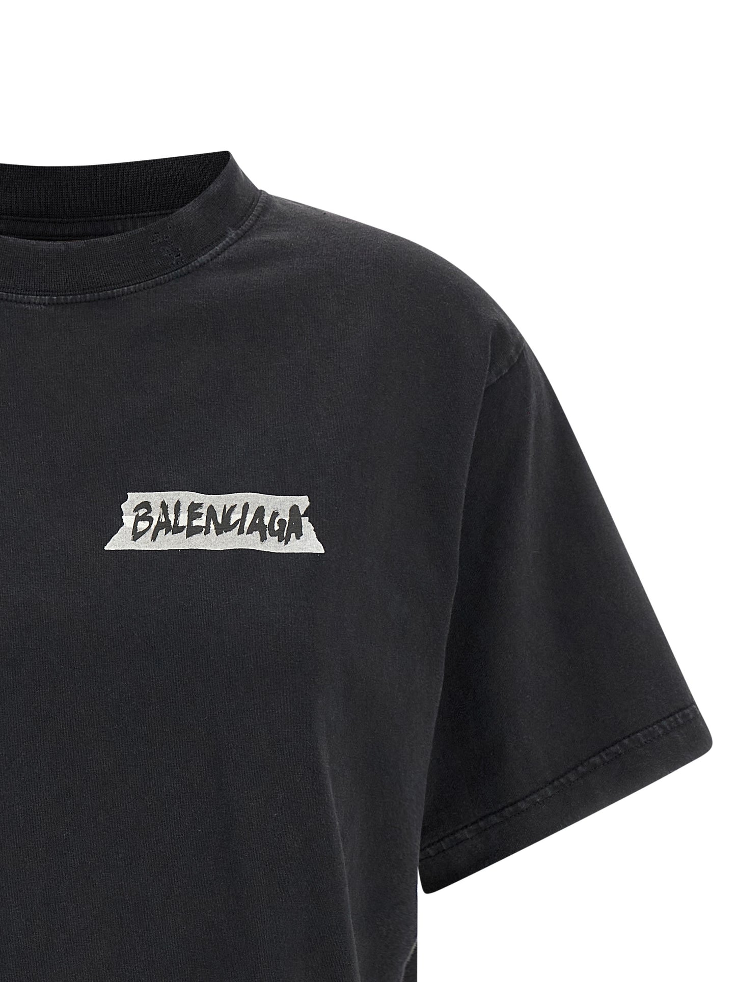 Black Cotton T-Shirt