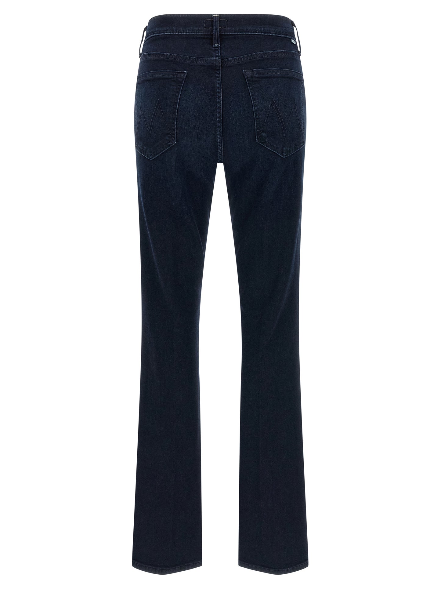 Blue Cotton Flared Jeans
