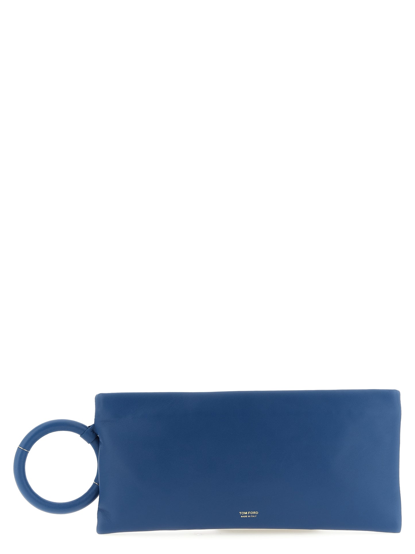 Blue Lambskin Clutch Bag