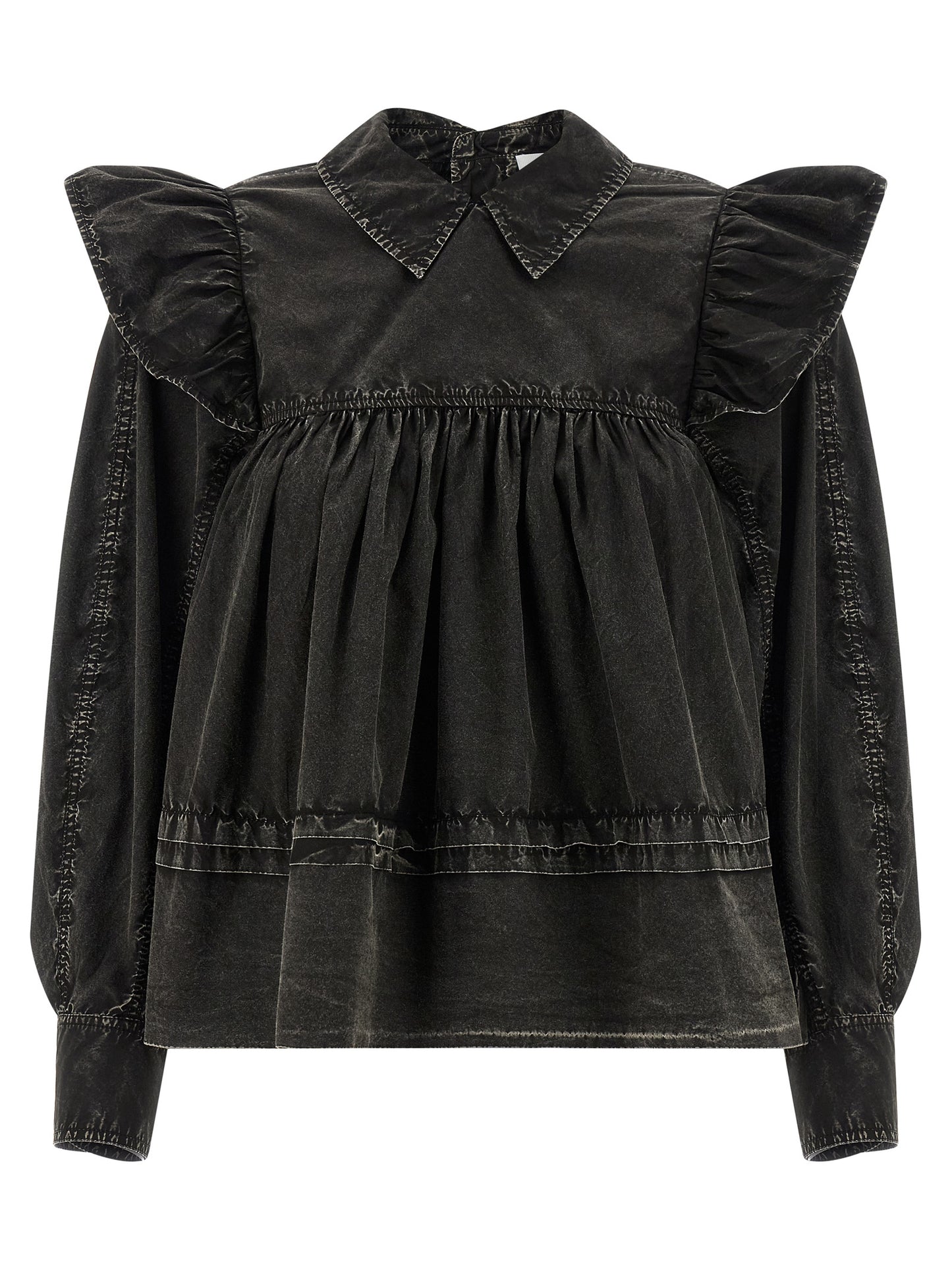 Black Organic Cotton Blouse