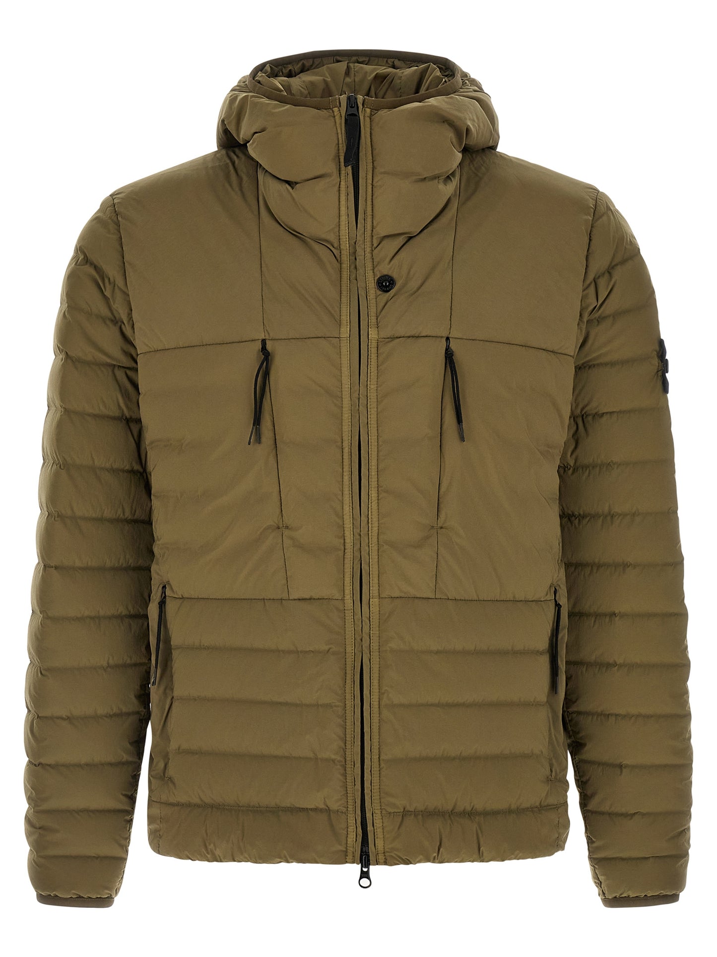 Bicolor Polyamide Full-Length Jacket