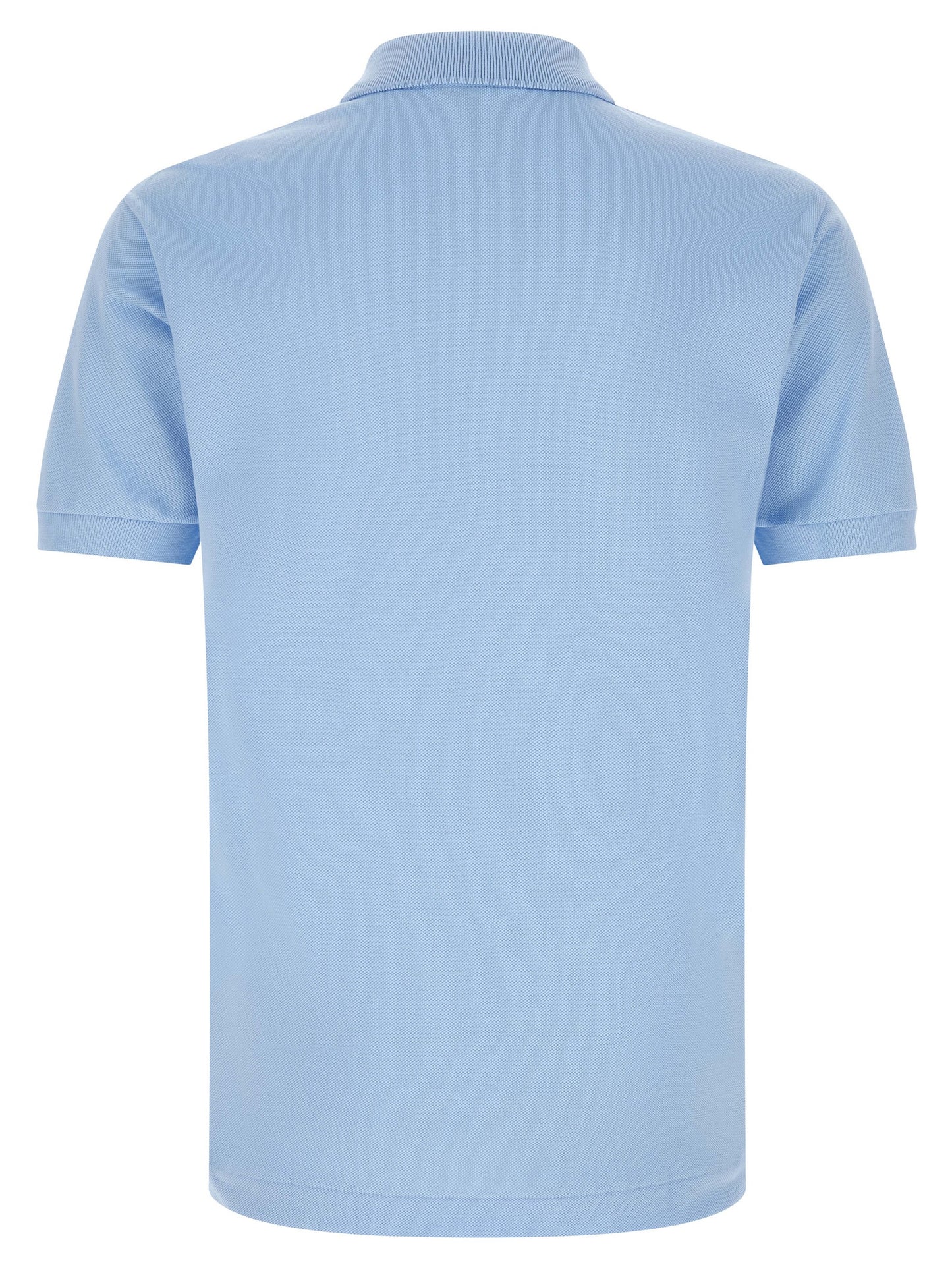 Blue Cotton Polo Shirt