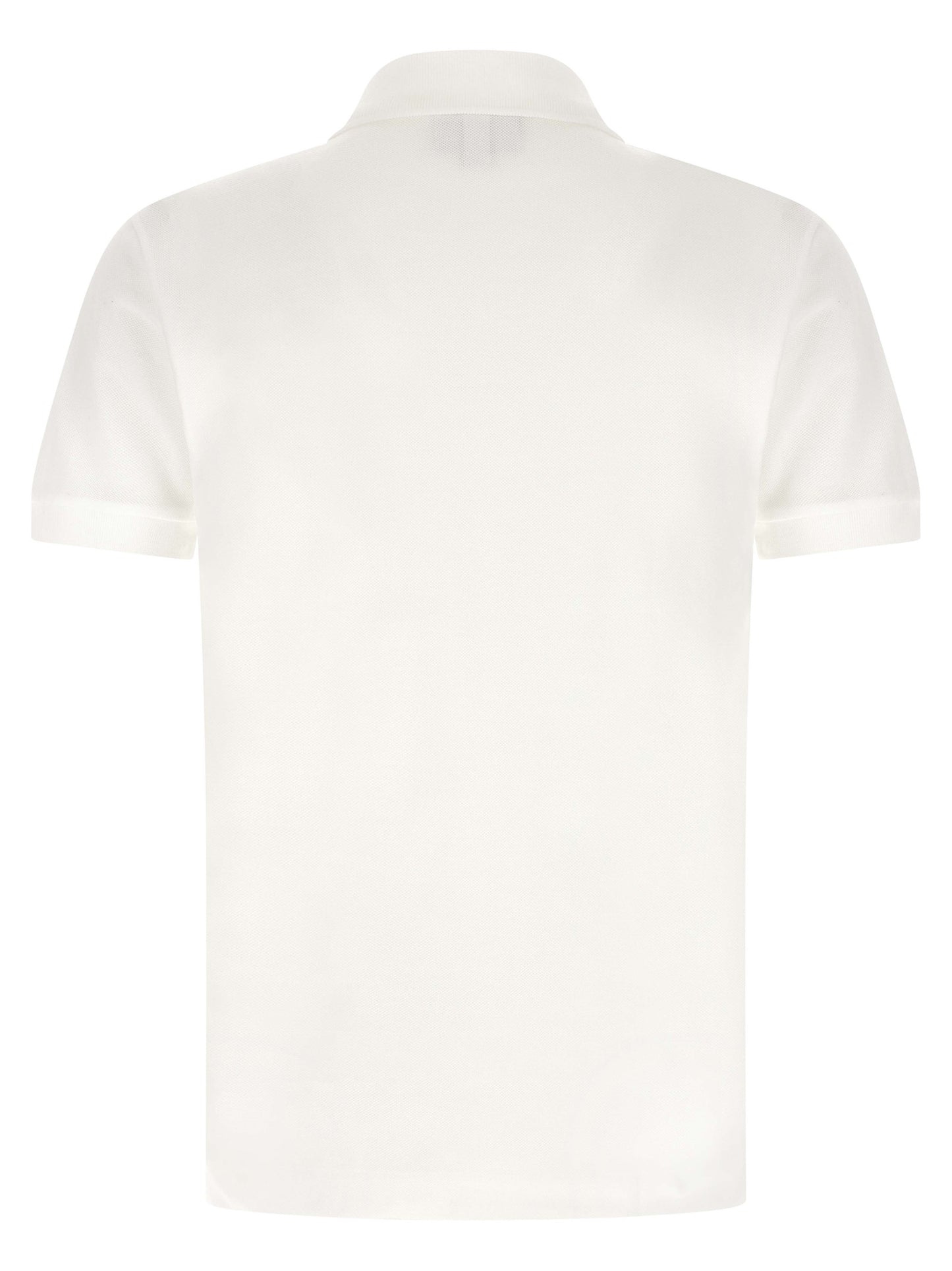 White Cotton Polo Shirt