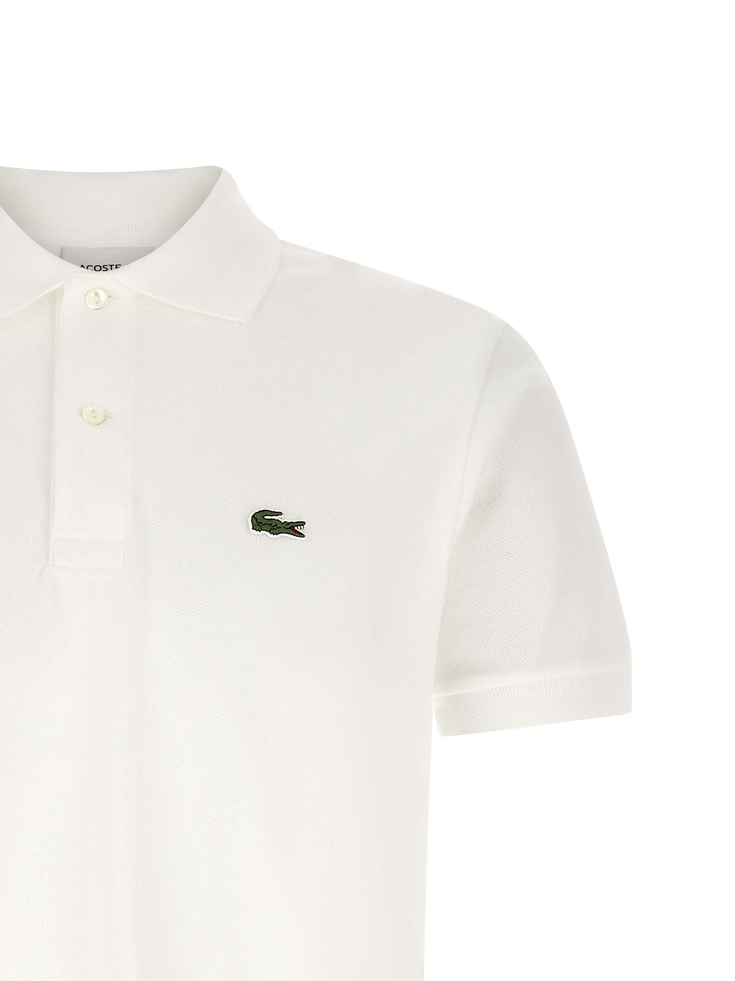White Cotton Polo Shirt