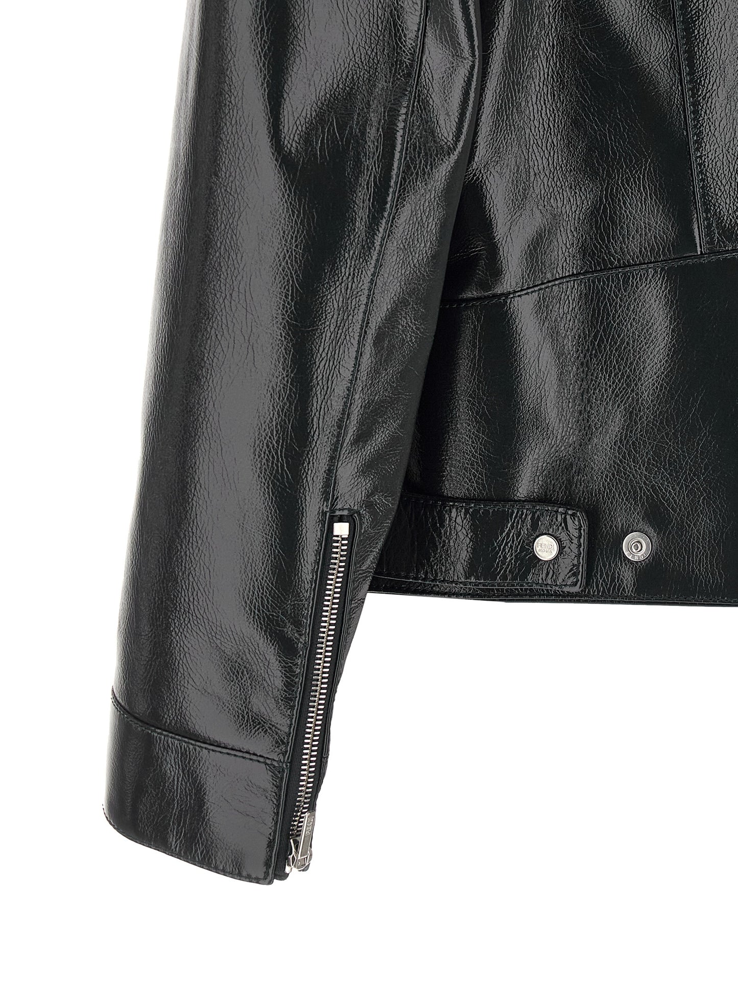 Blue Lamb Leather Leather Jacket